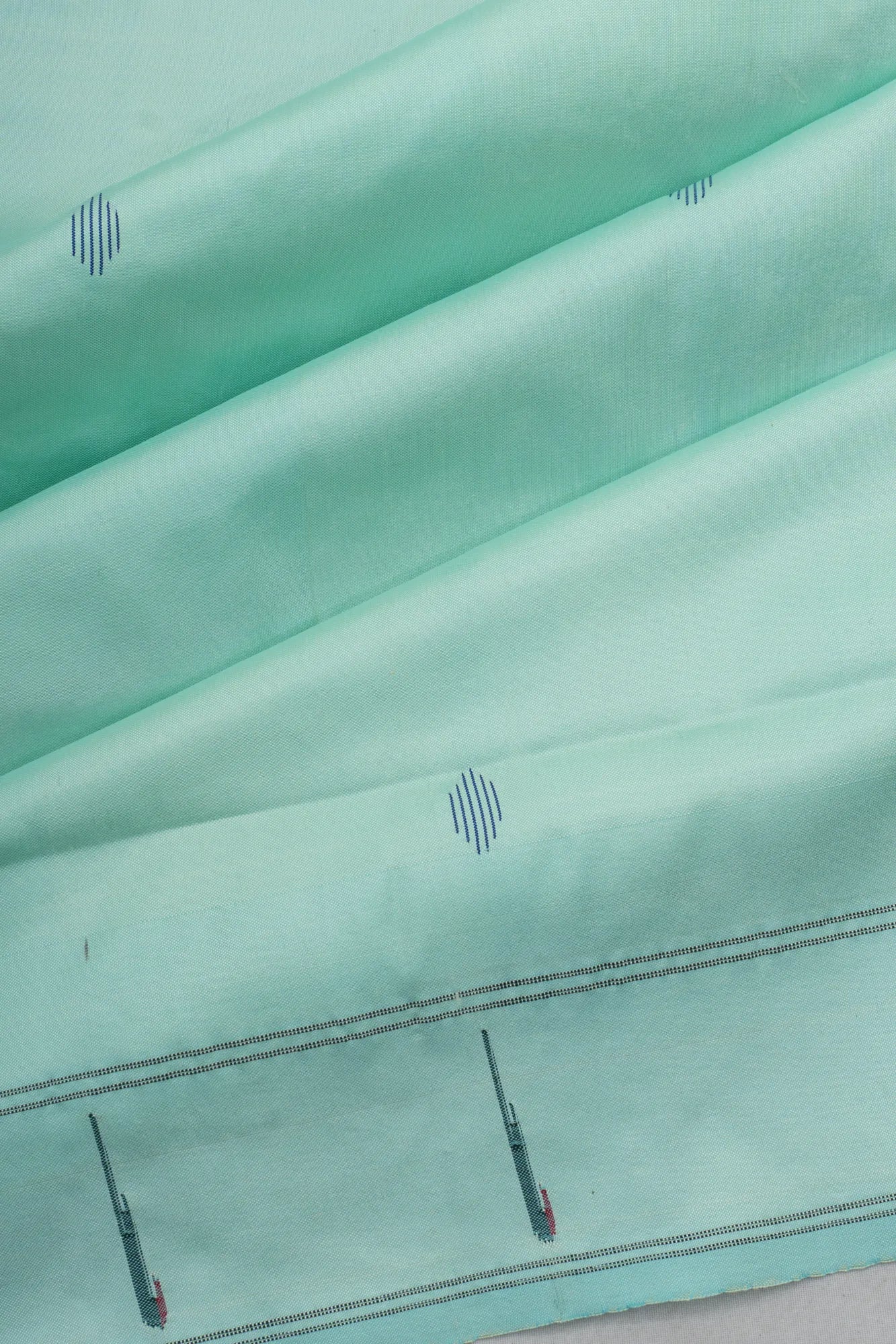 Paithani Silk Butta Pastel Blue Saree