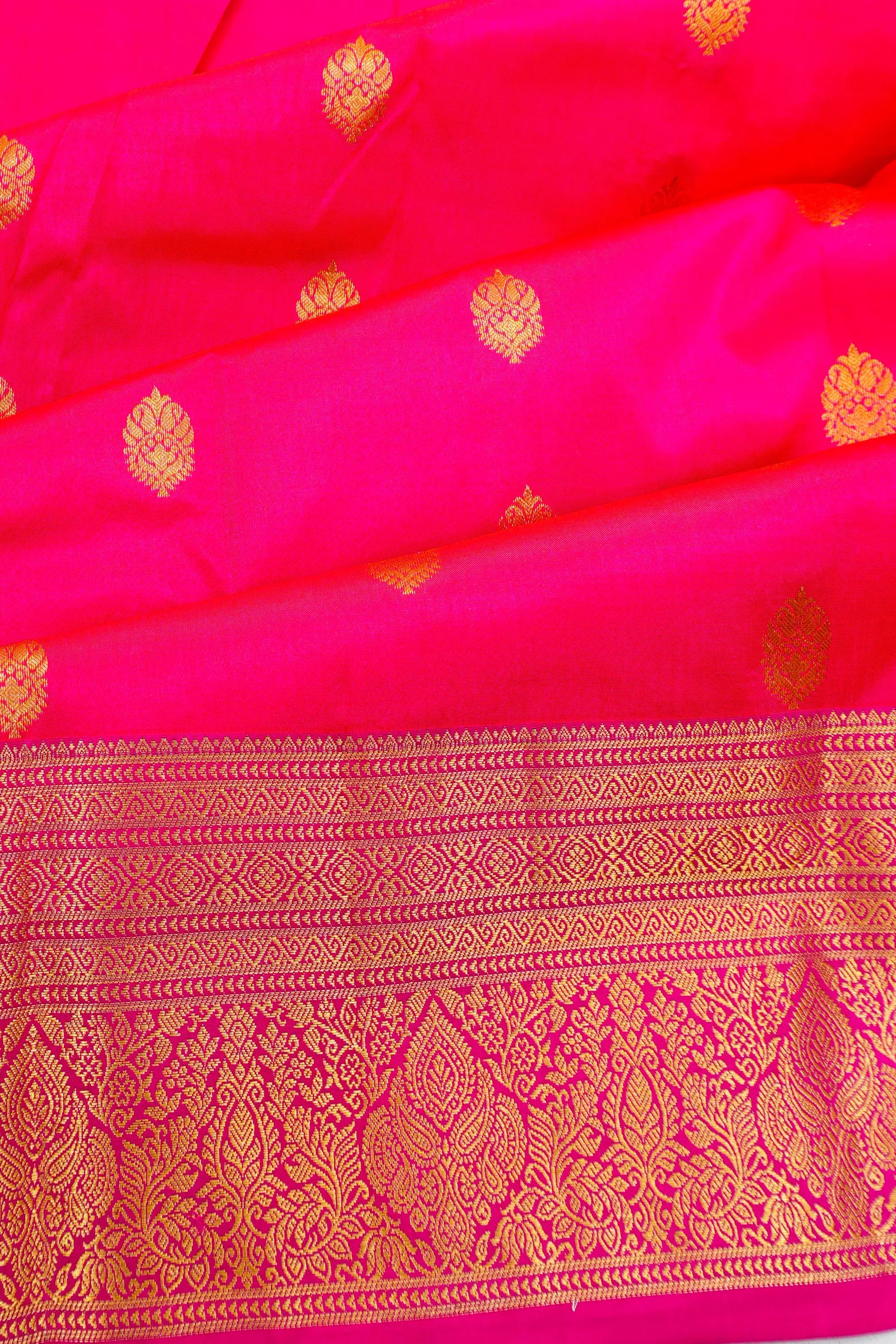 Dharmavaram Silk Butta Pink Saree