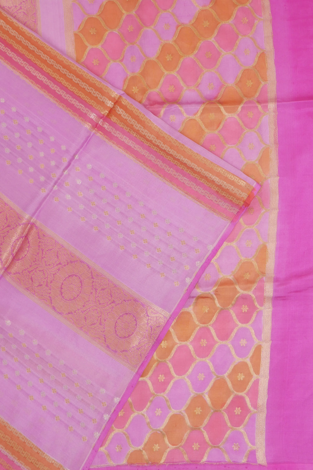 Vaanya Banaras Silk Brocade Lavender Saree