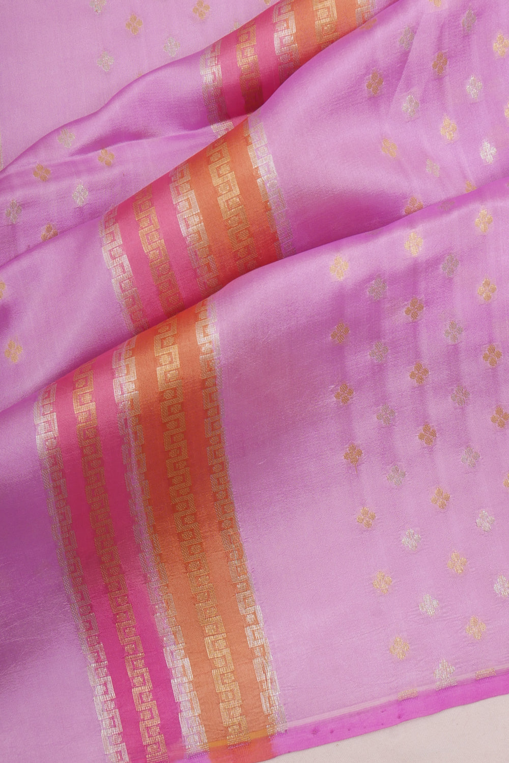 Vaanya Banaras Silk Brocade Lavender Saree