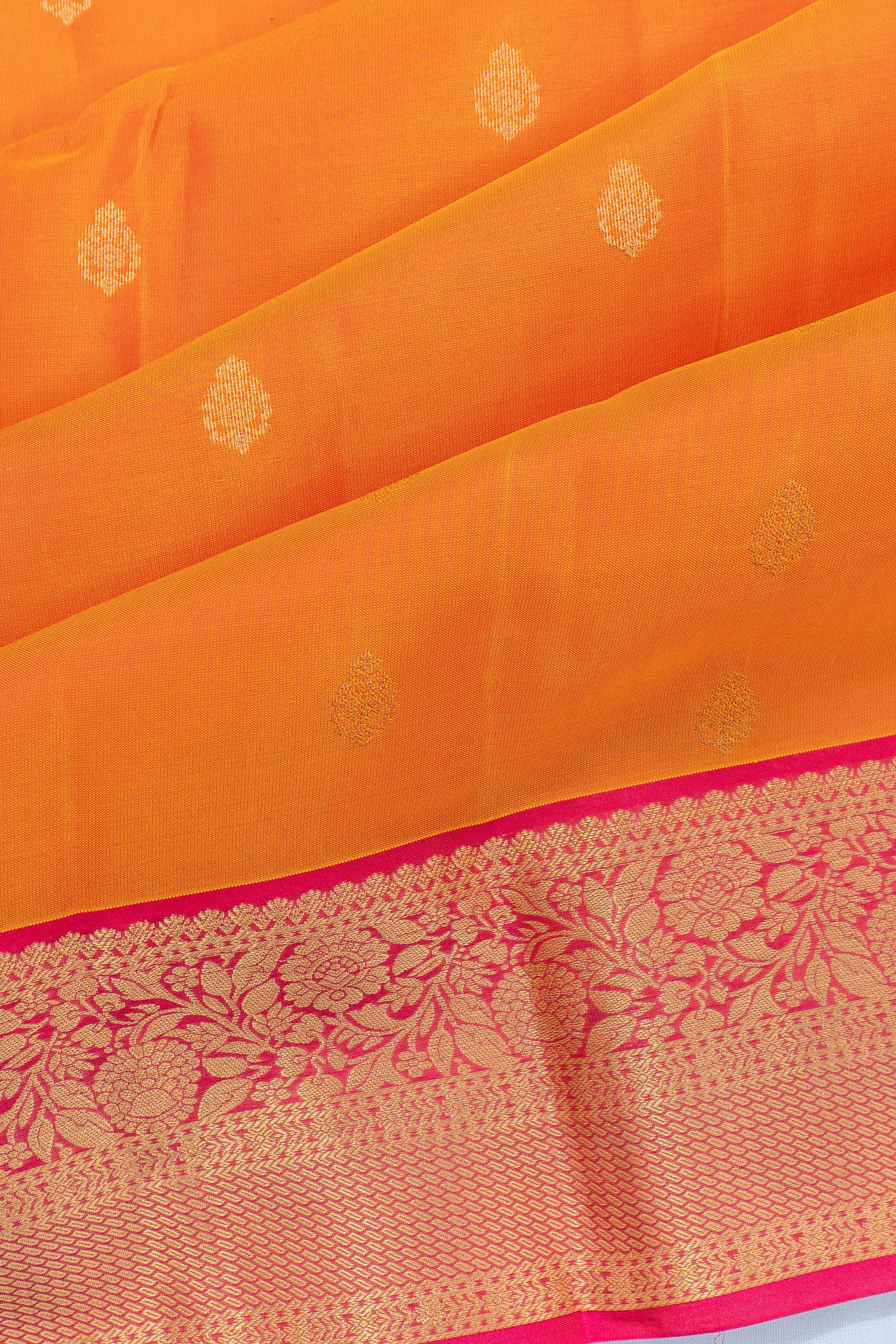 Soft Silk Butta Yellow Saree