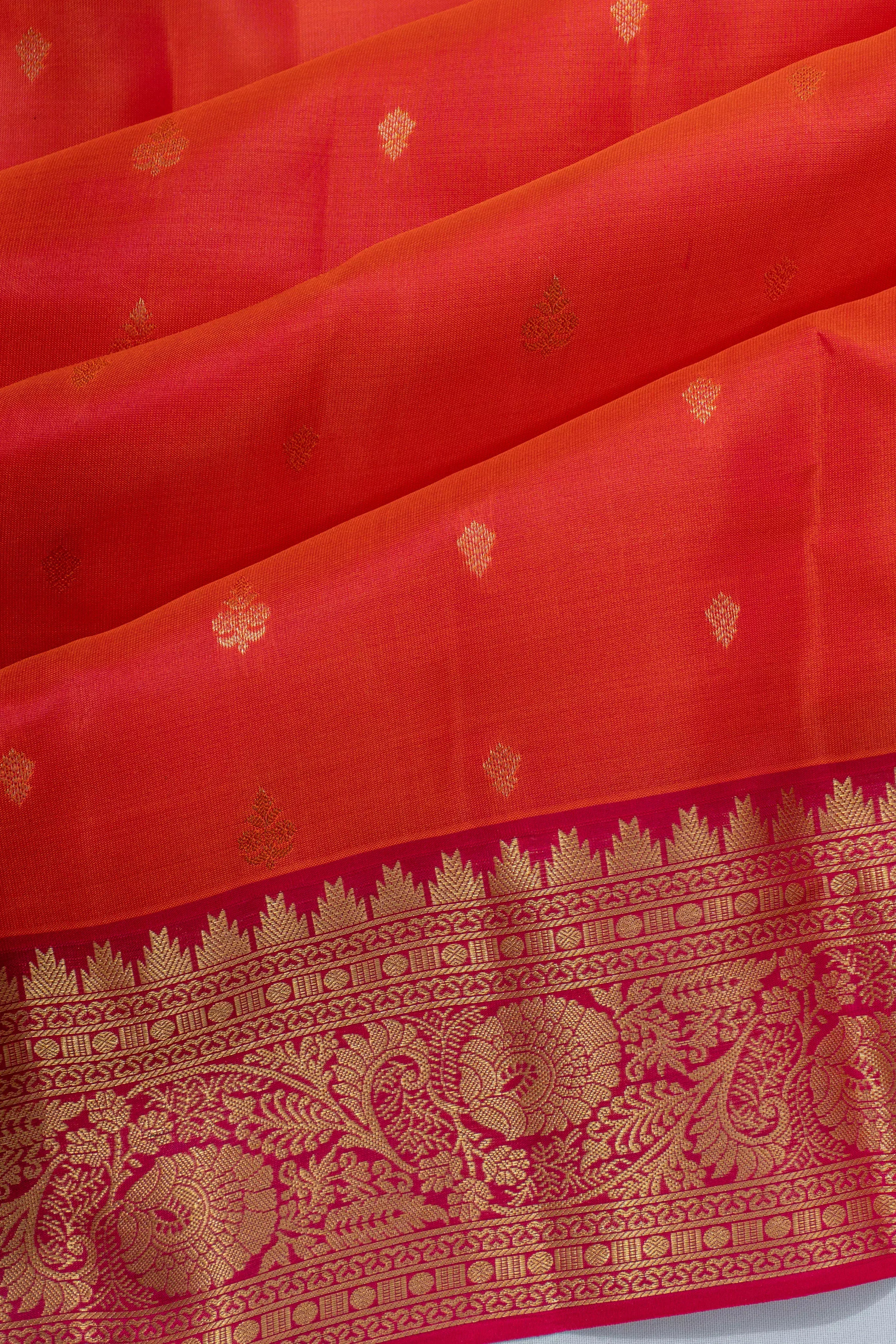 Soft Silk Butta Red Saree
