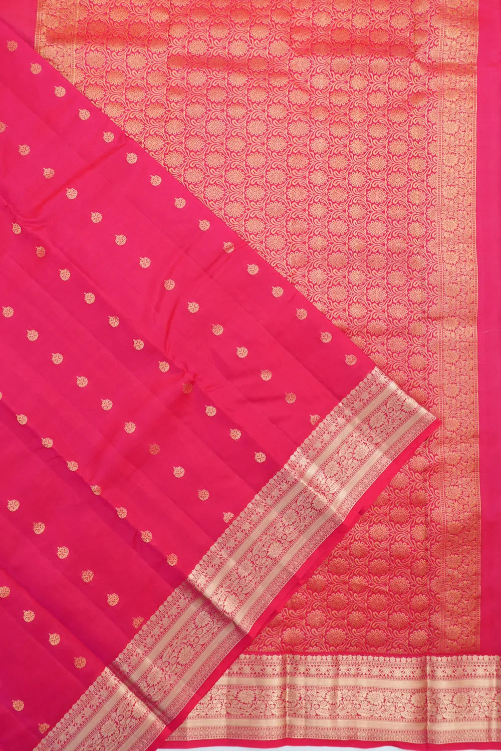 Soft Silk Butta Pink Saree