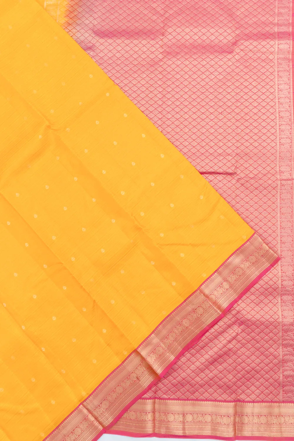 Soft Silk Butta Yellow Saree