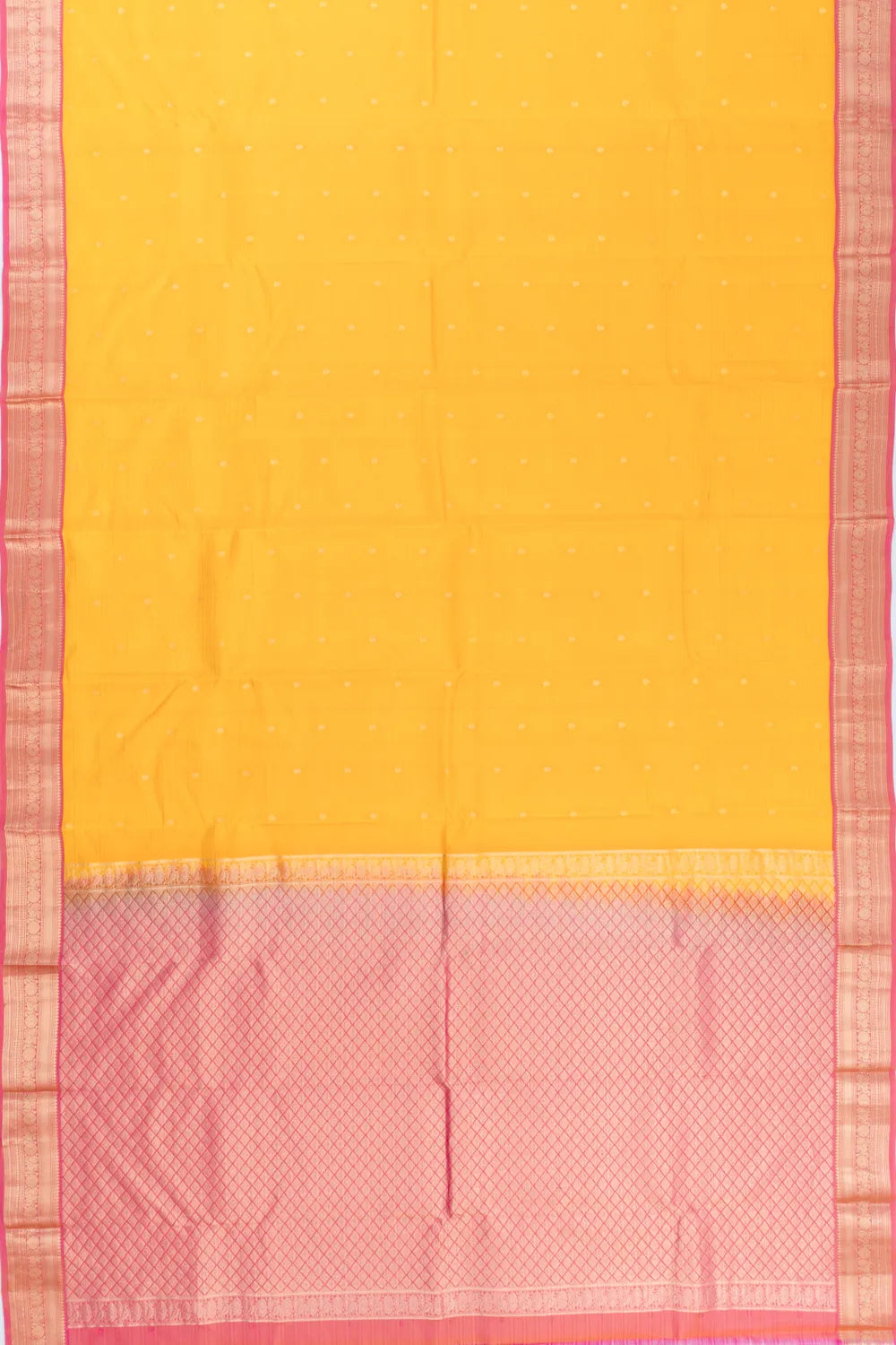 Soft Silk Butta Yellow Saree