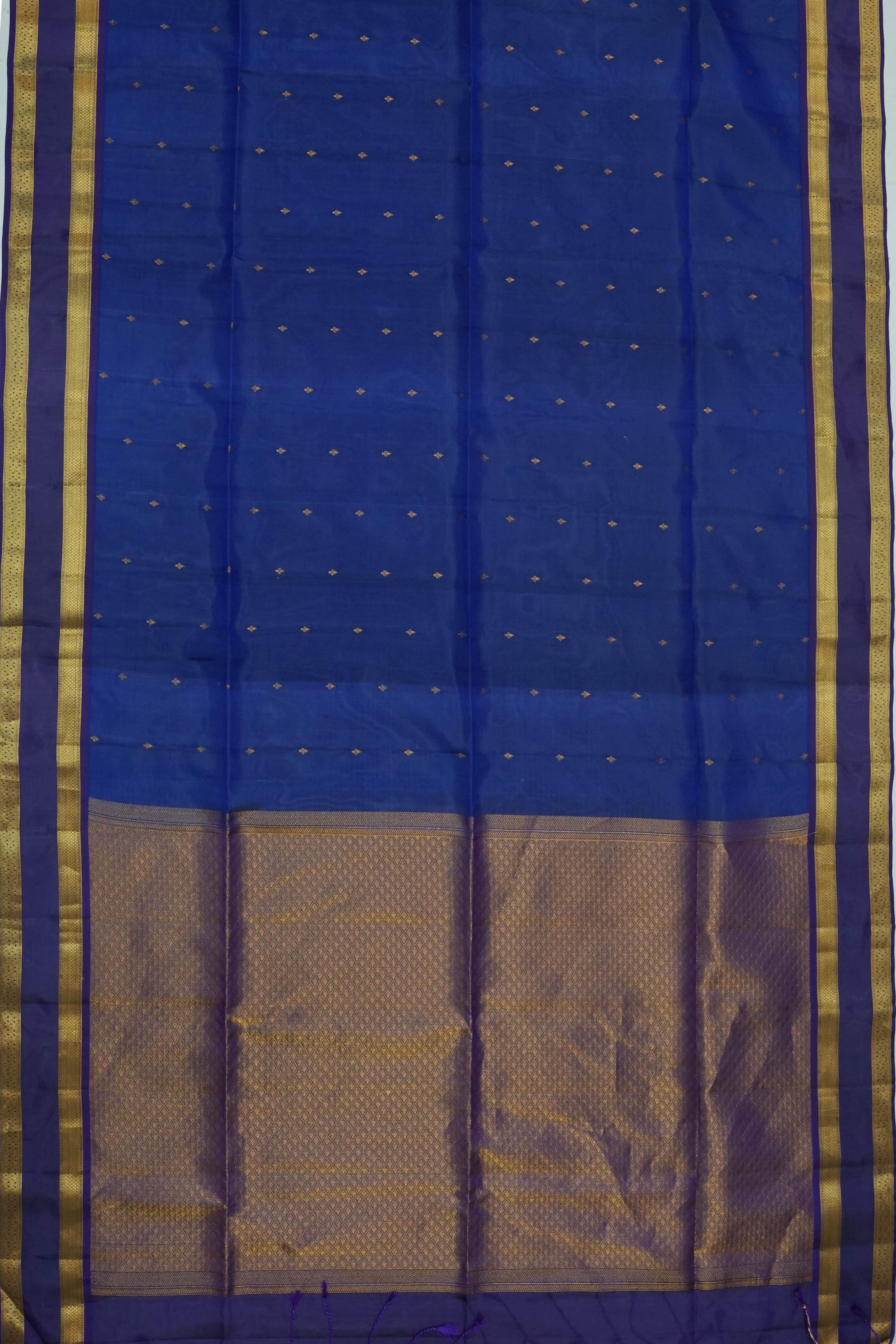 Soft Silk Butta Blue Saree