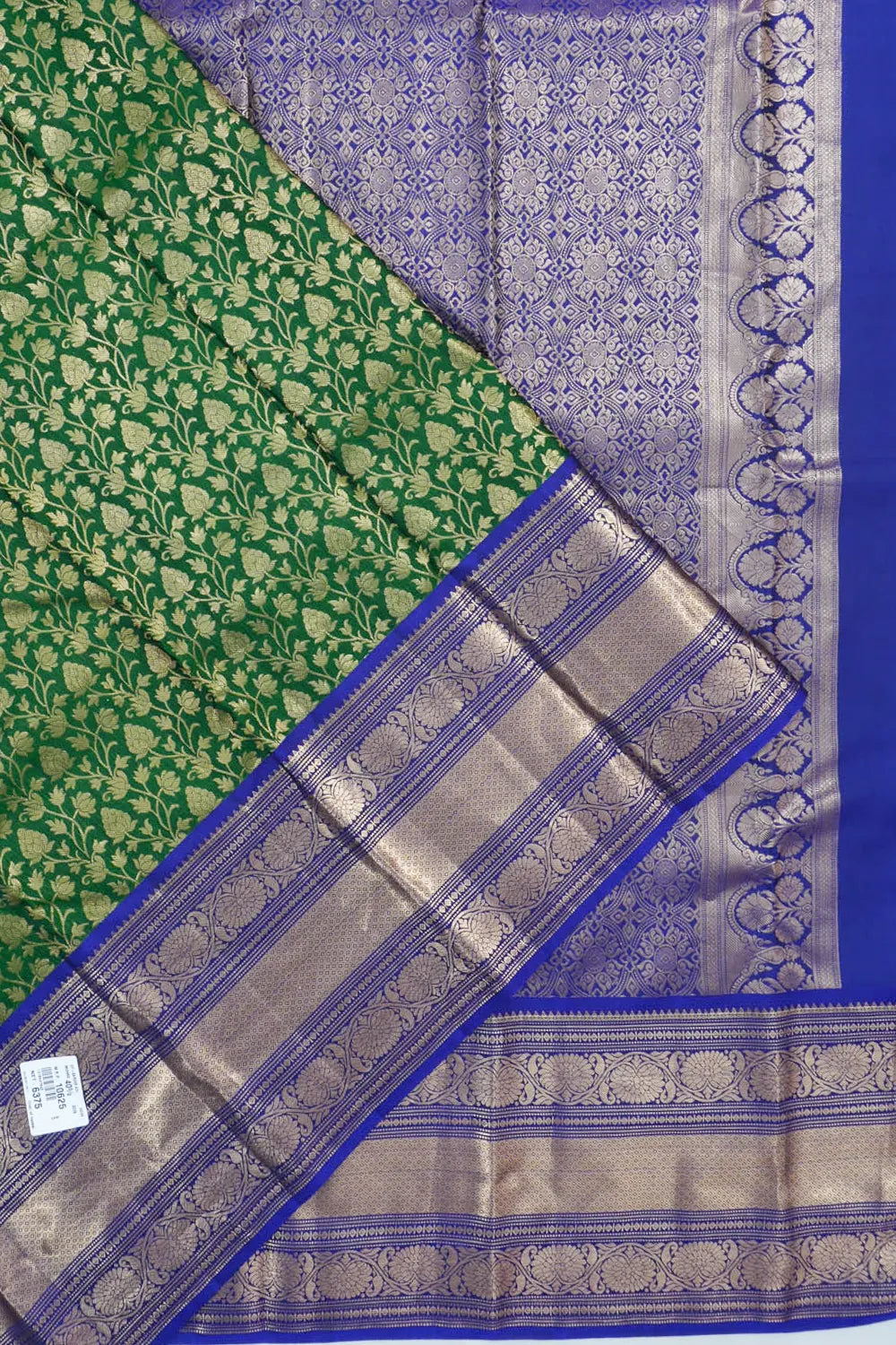 Soft Silk Brocade Green Saree