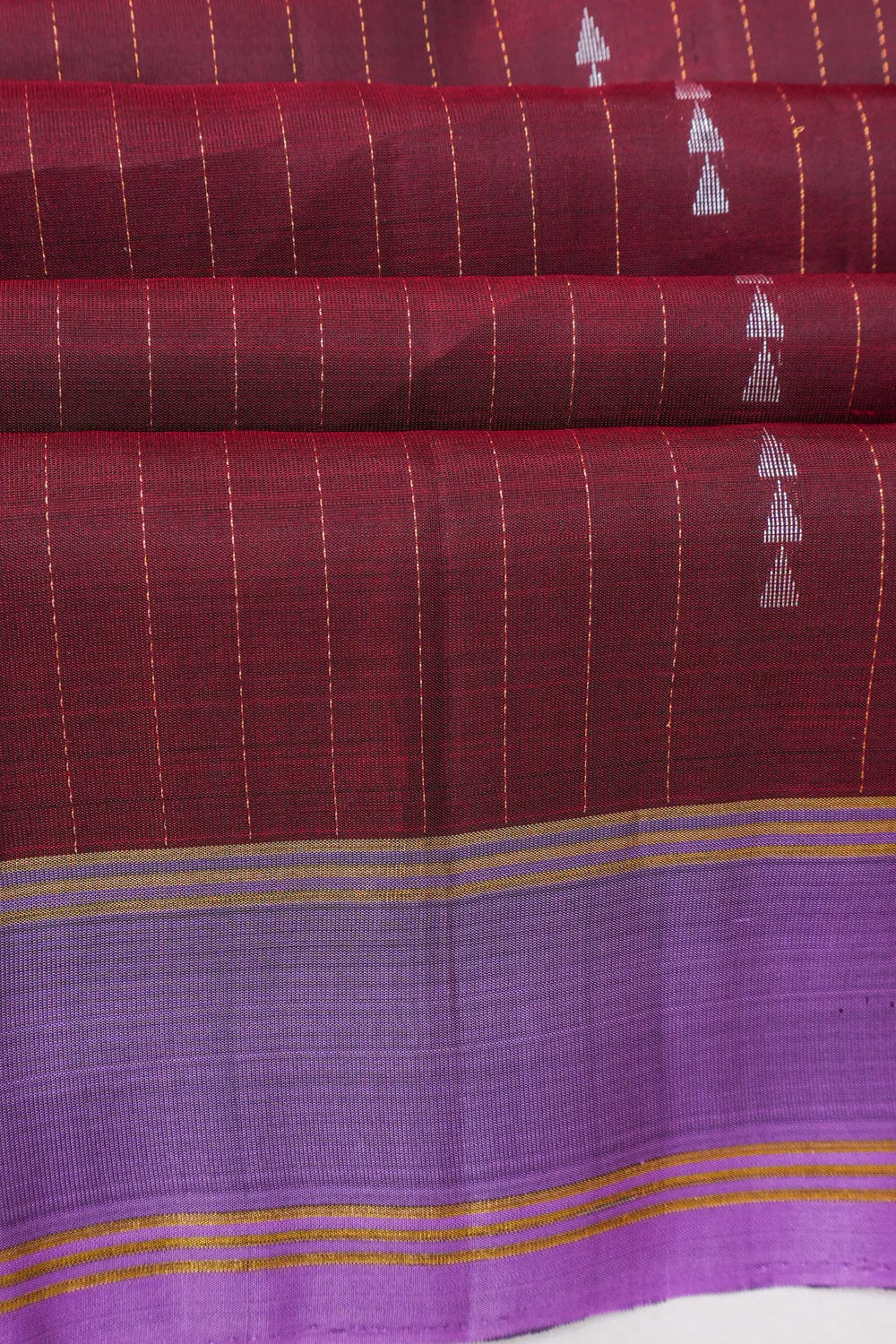 Soft Silk Butta Maroon Saree