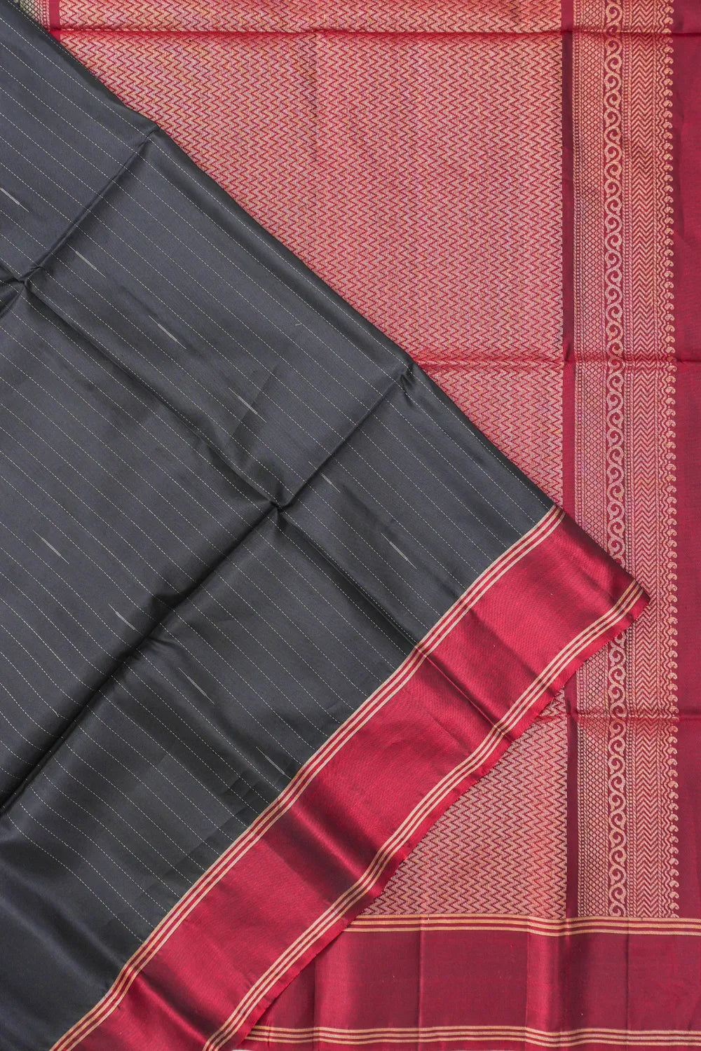 Soft Silk Brocade Grey Saree