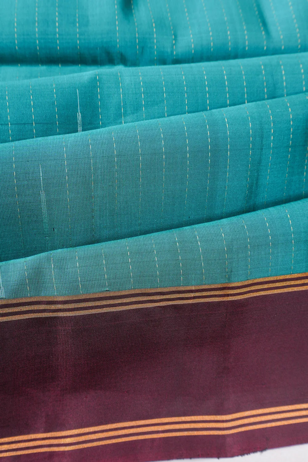 Soft Silk Brocade Blue Saree