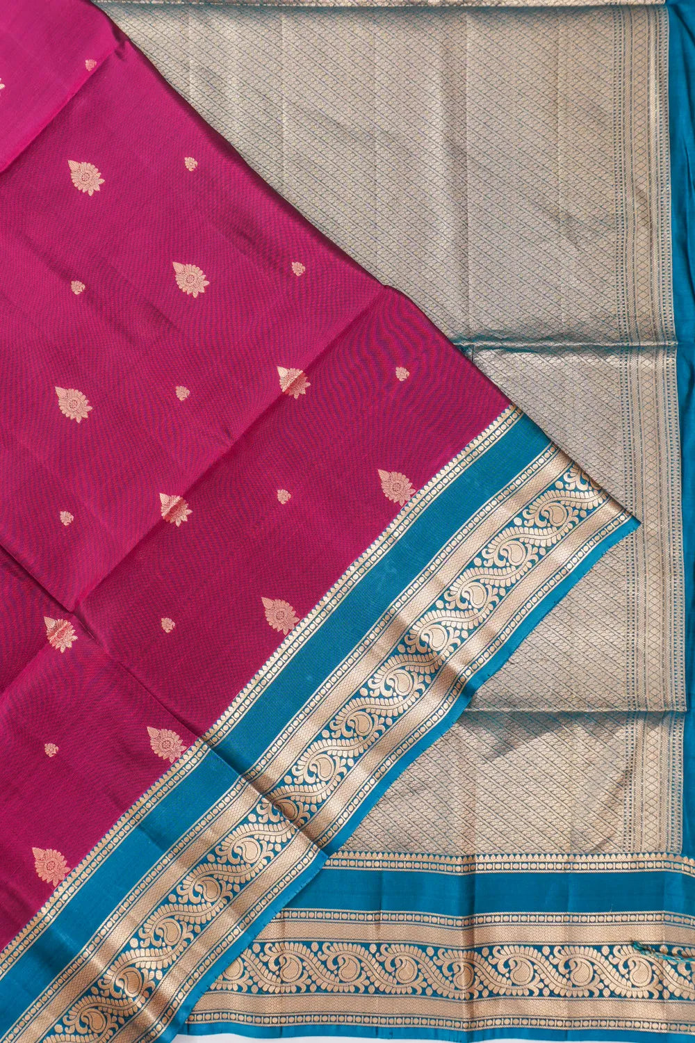 Soft Silk Brocade Maroon Saree