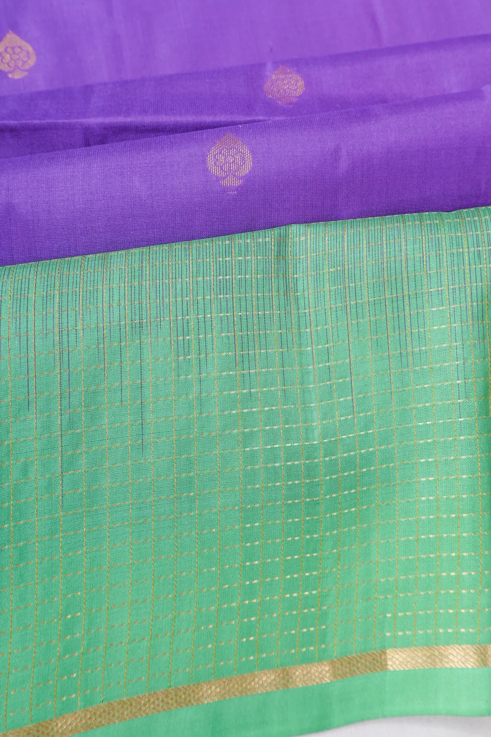 Soft Silk Butta Lavender Saree