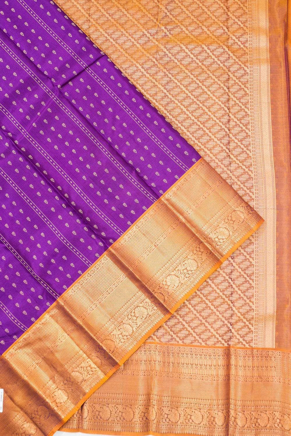 Soft Silk Brocade Purple Saree
