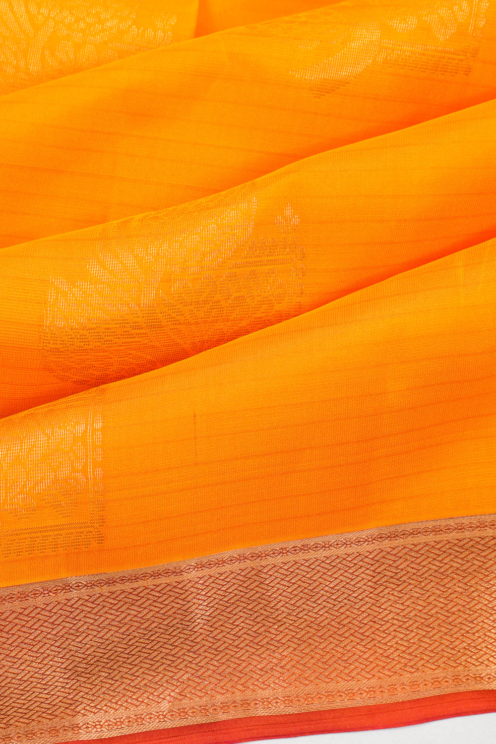 Soft Silk Lines Yellow Saree