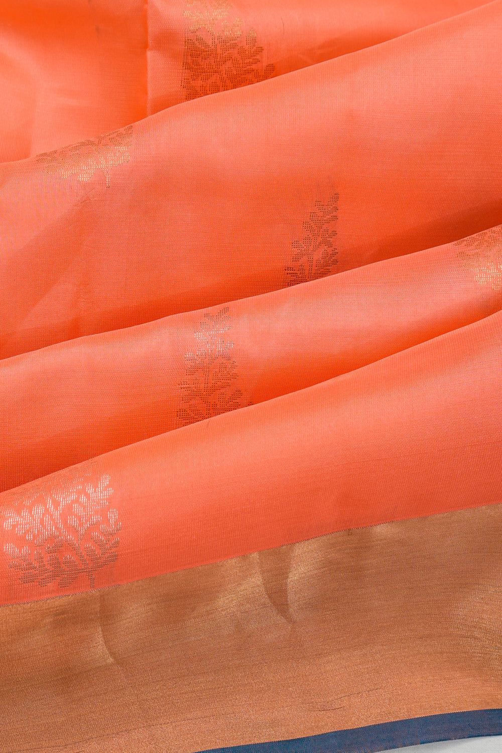 Soft Silk Butta Peach Saree