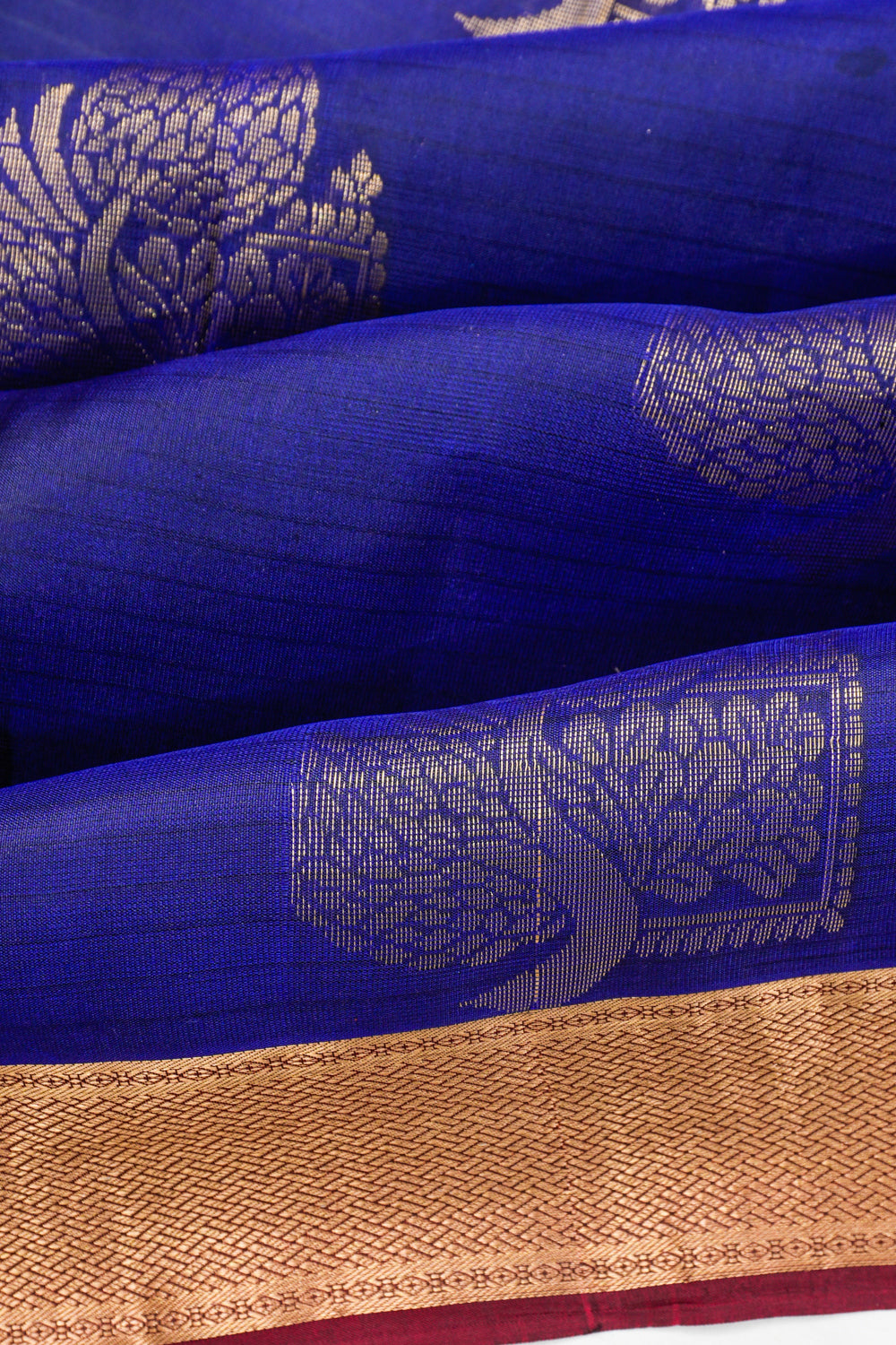 Soft Silk Butta Blue Saree