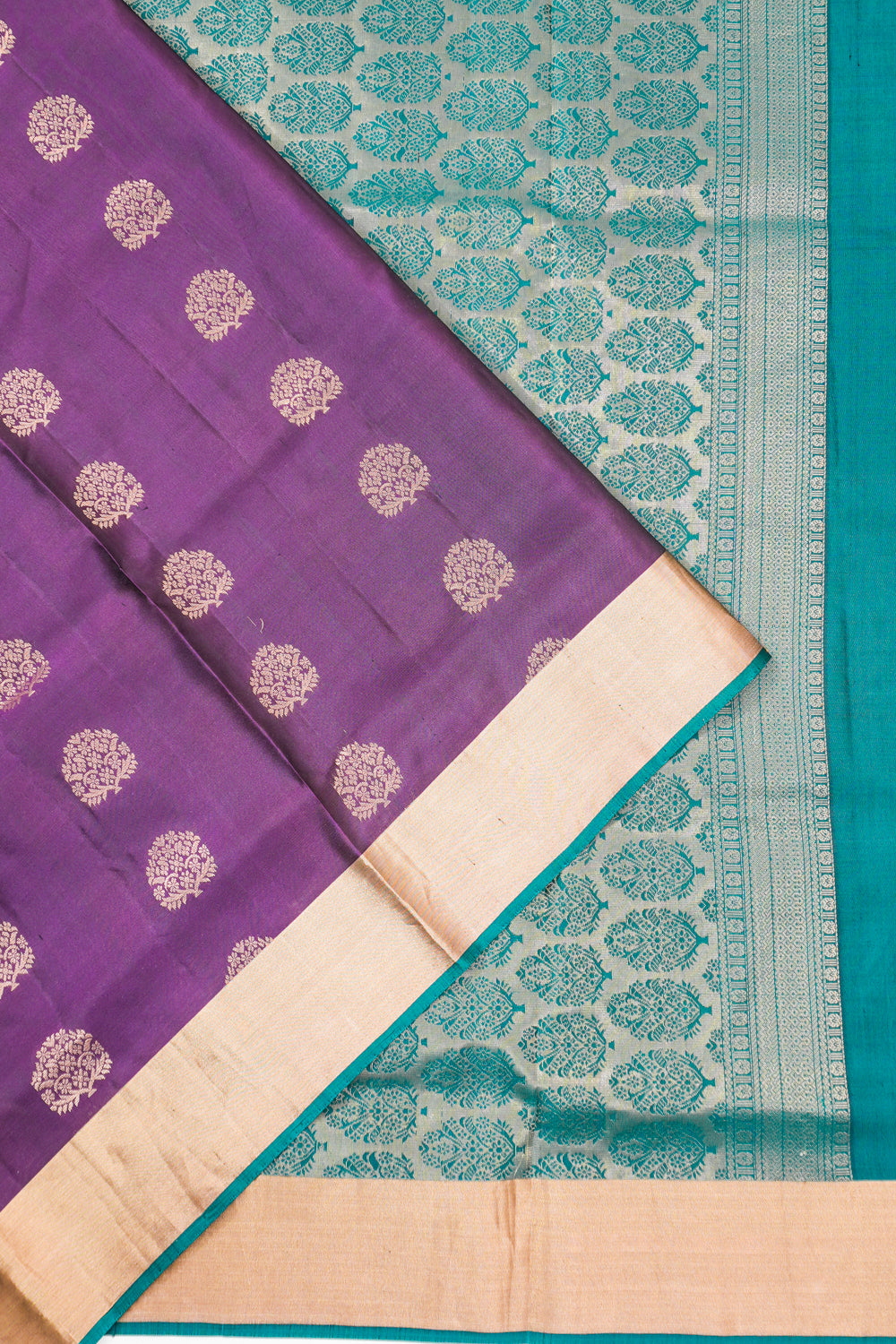 Soft Silk Butta Purple Saree