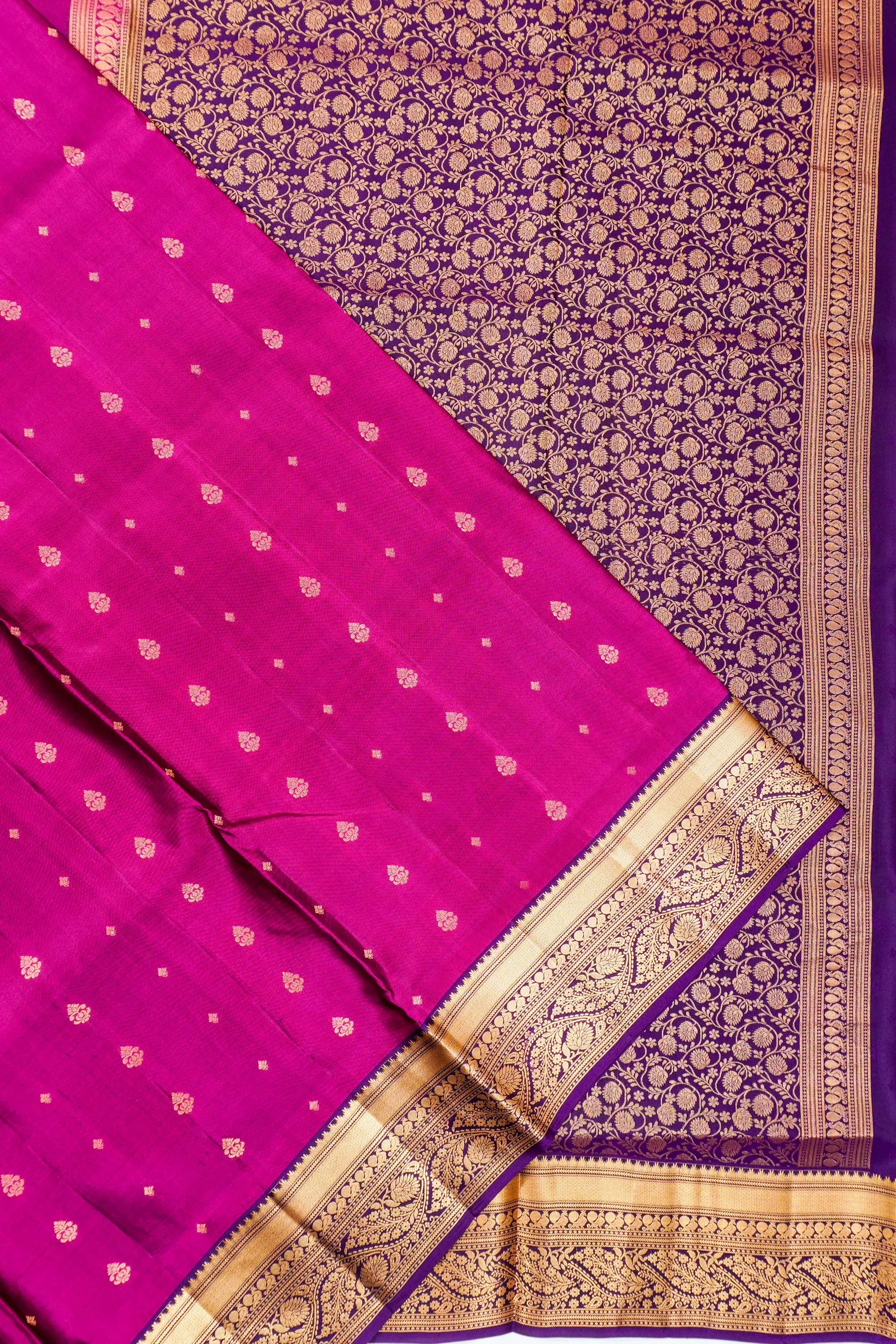Soft Silk Brocade Pink Saree
