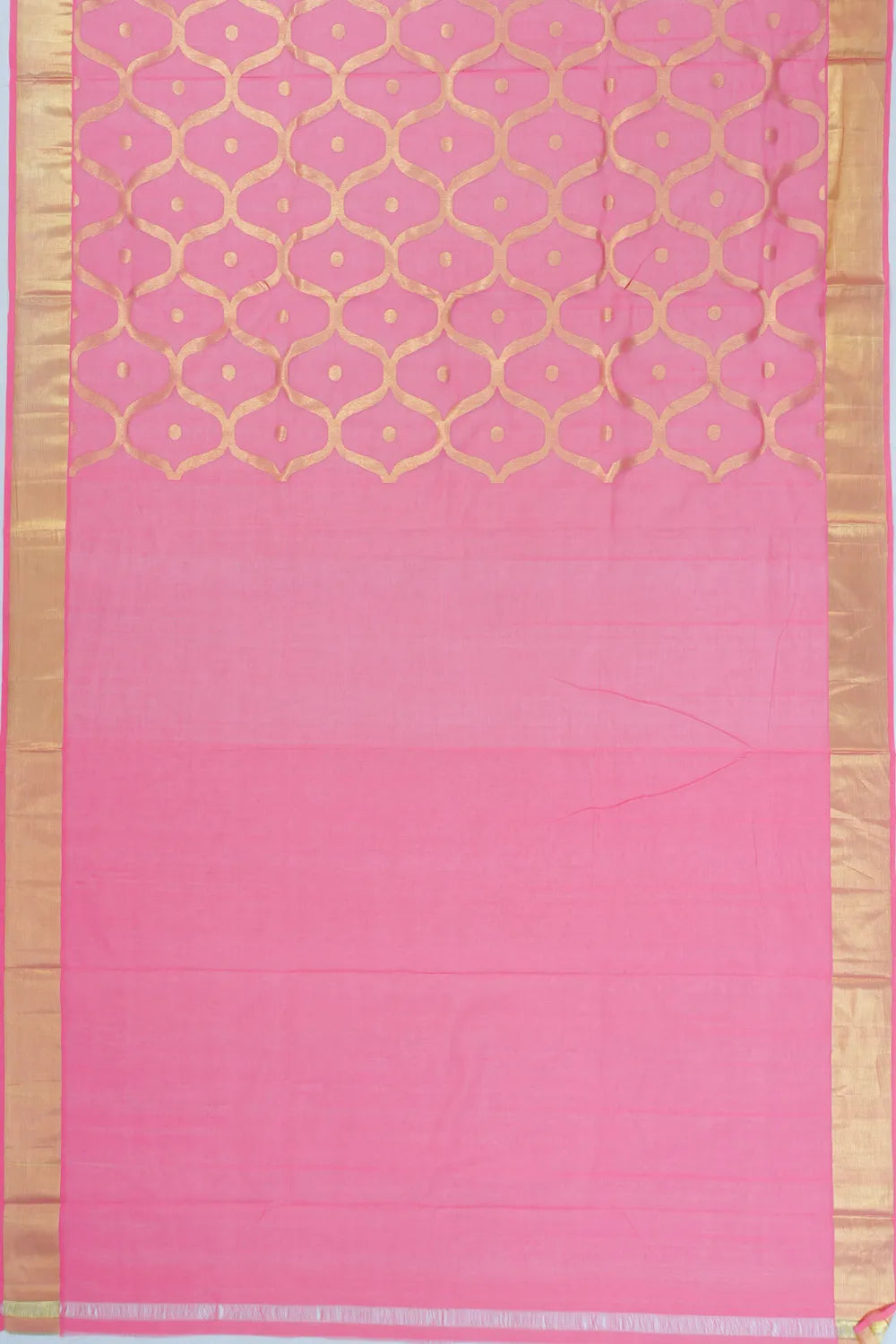 Venkatagiri Cotton Brocade Baby Pink Saree