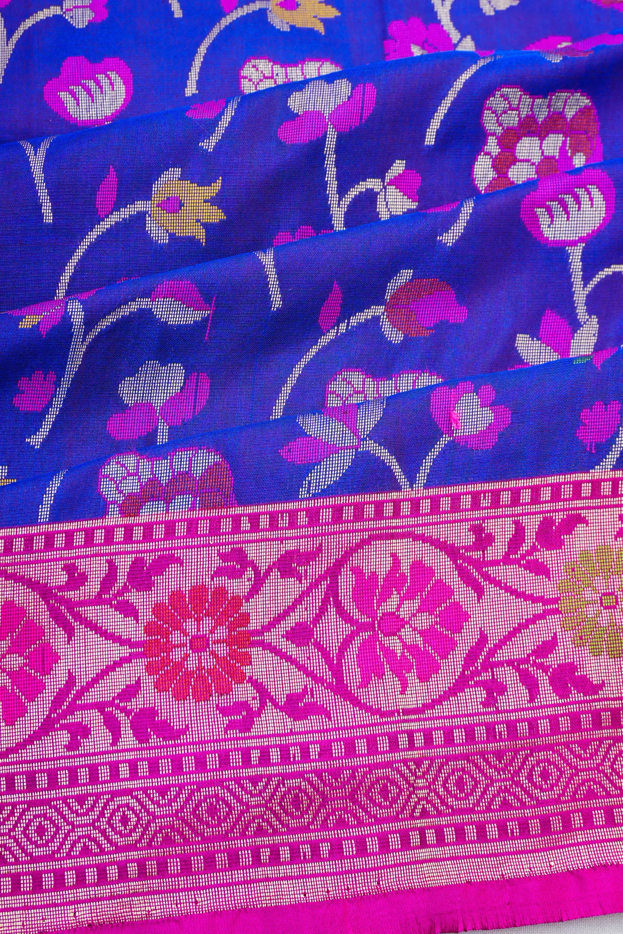 Vaanya Banaras Silk Brocade Blue Saree