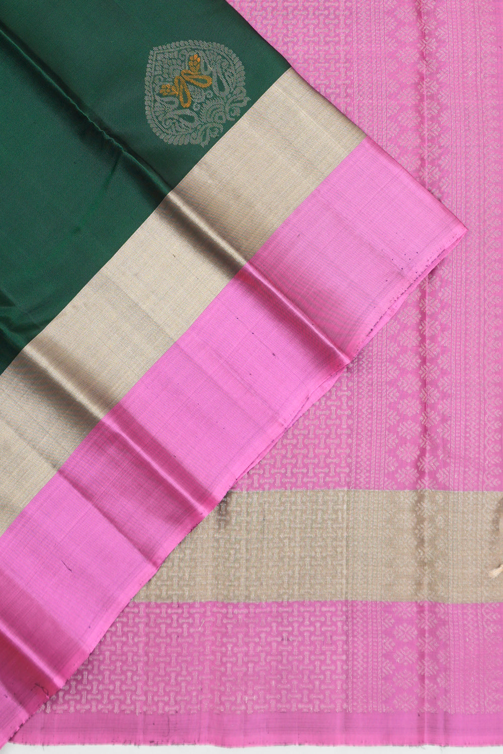 Soft Silk Butta Green Saree