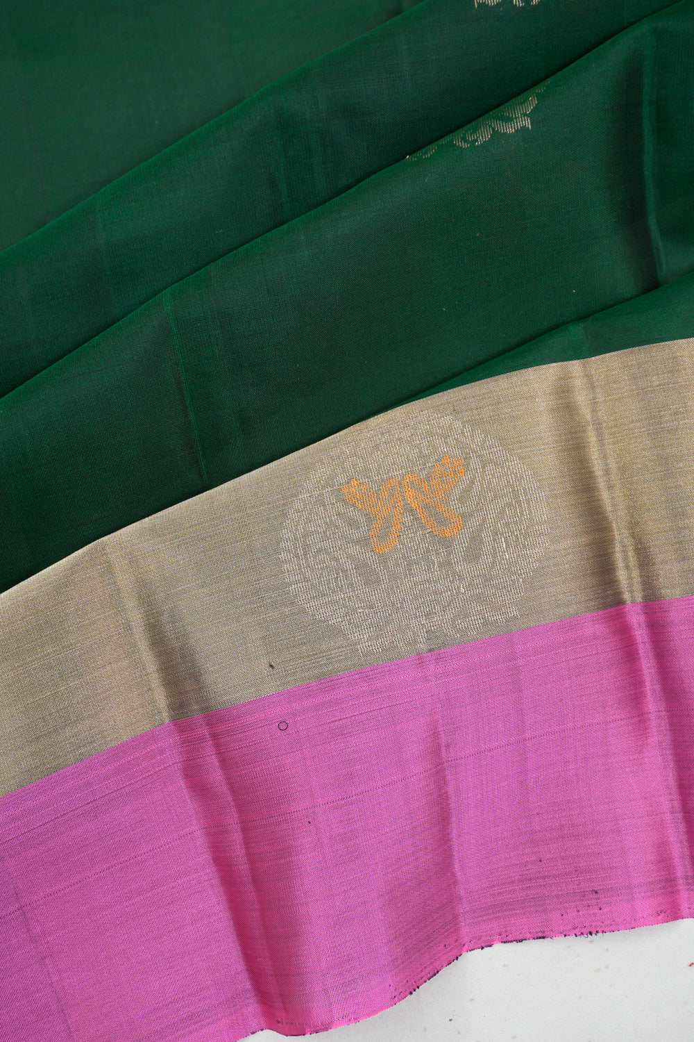 Soft Silk Butta Green Saree
