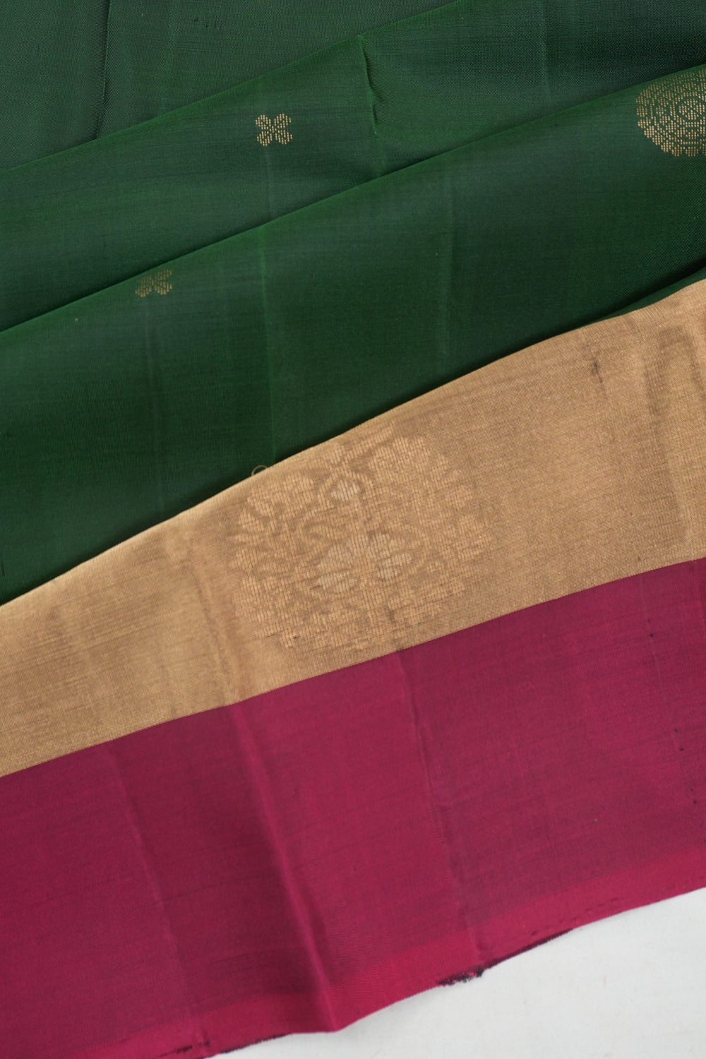 Soft Silk Butta Green Saree