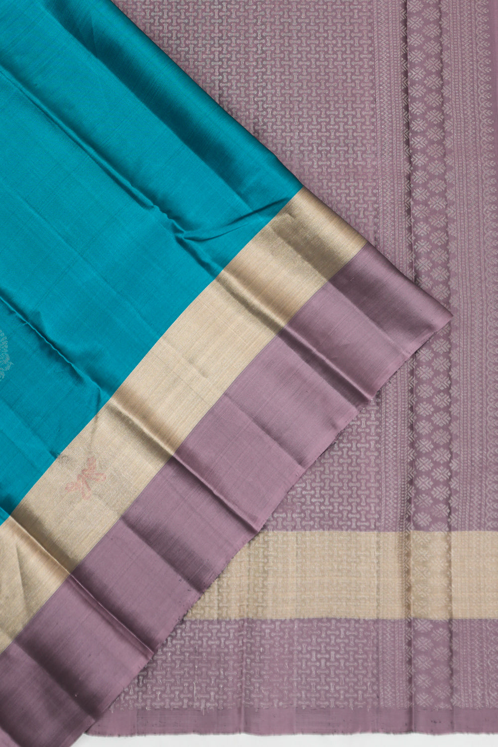 Soft Silk Butta Blue Saree