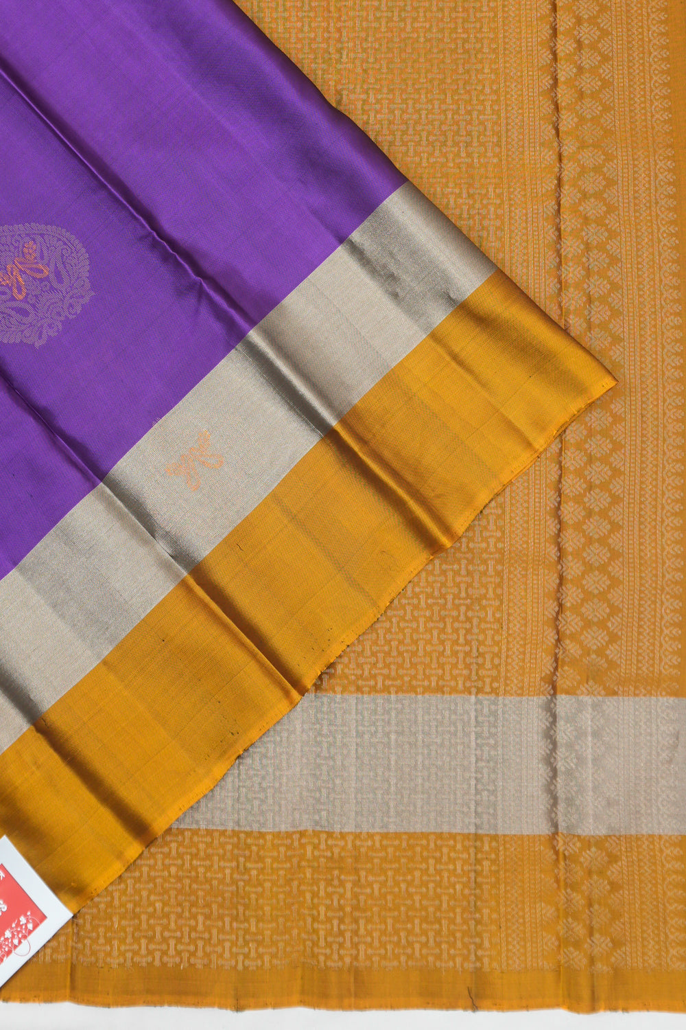 Soft Silk Butta Violet Saree