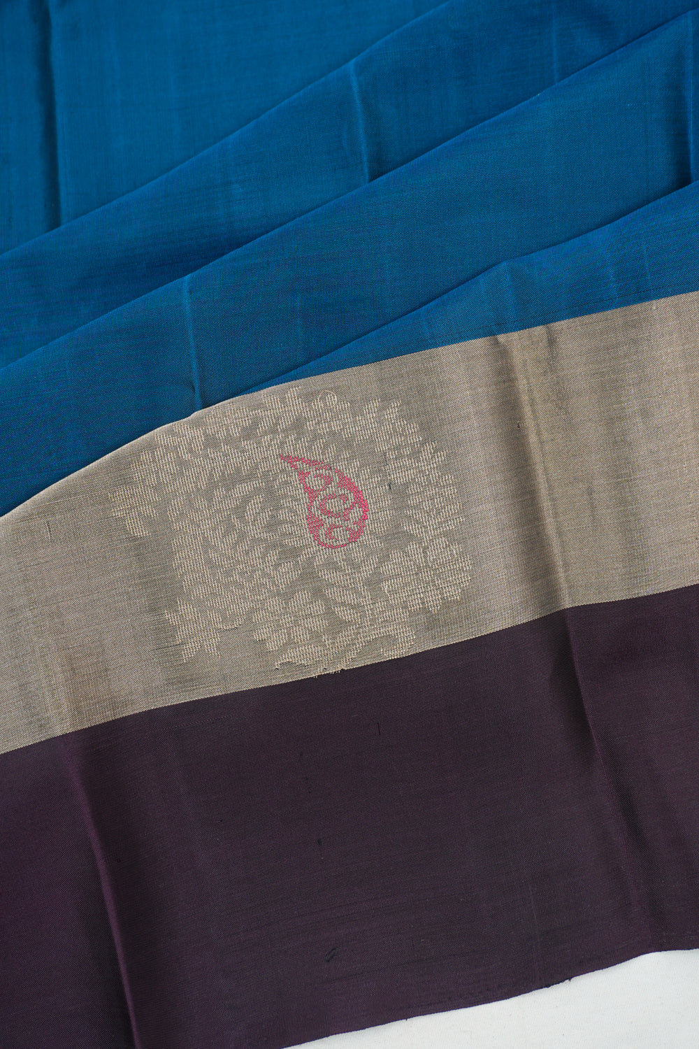 Soft Silk Butta Blue Saree
