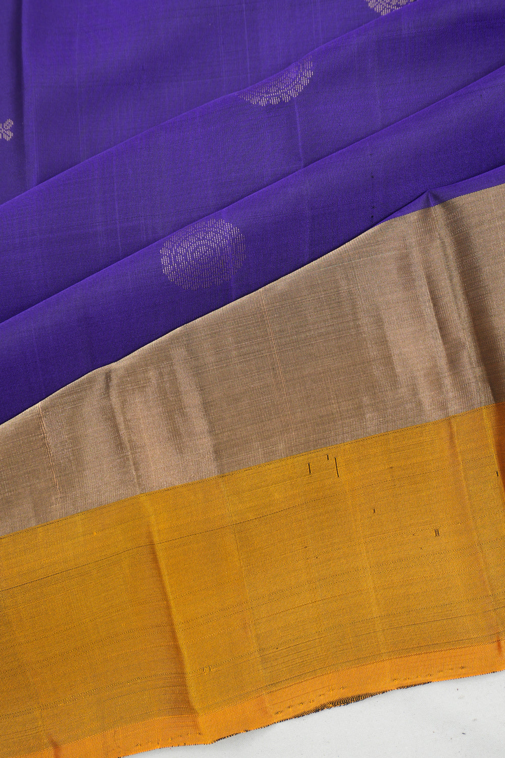 Soft Silk Butta Violet Saree