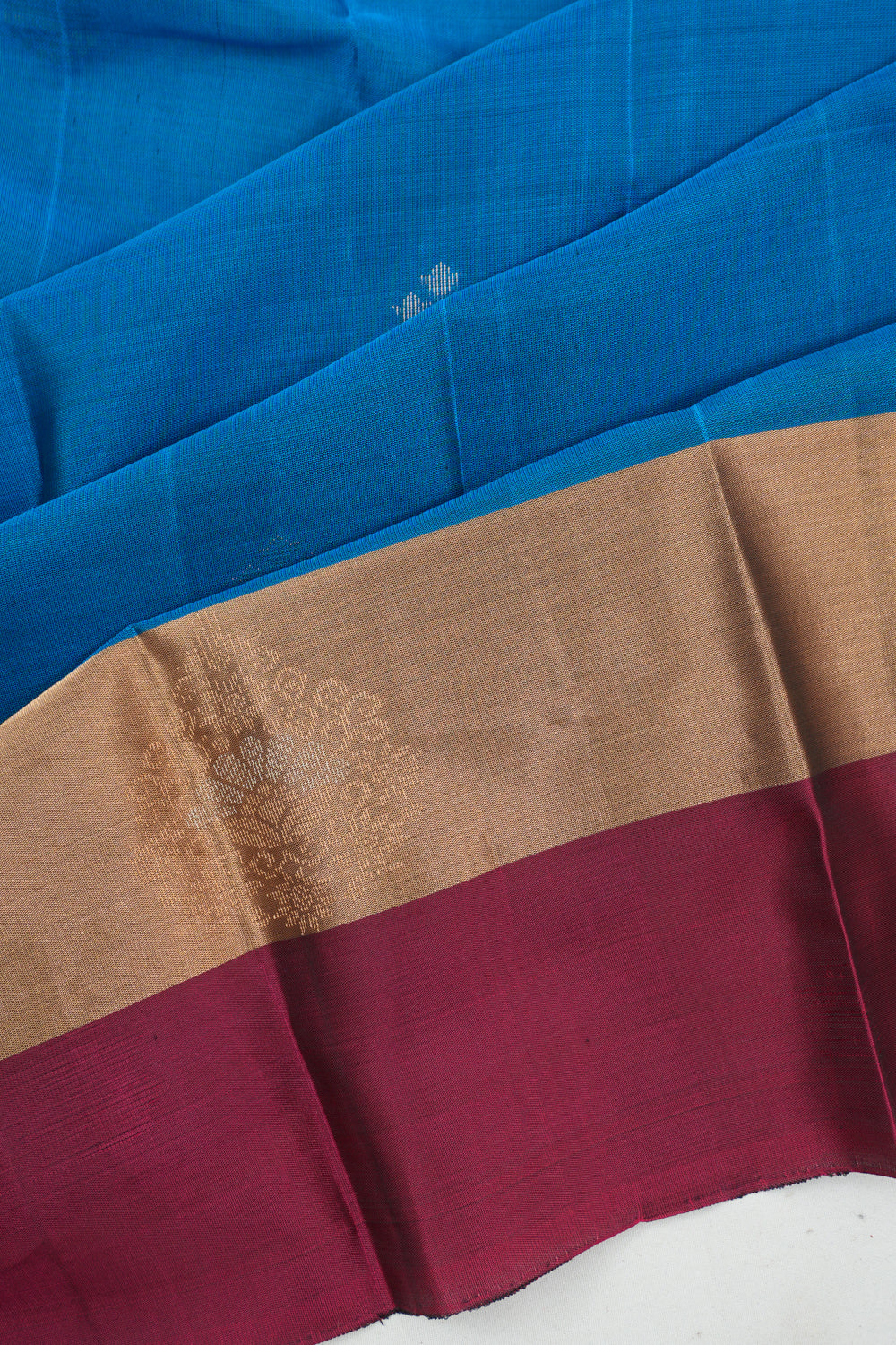 Soft Silk Butta Blue Saree