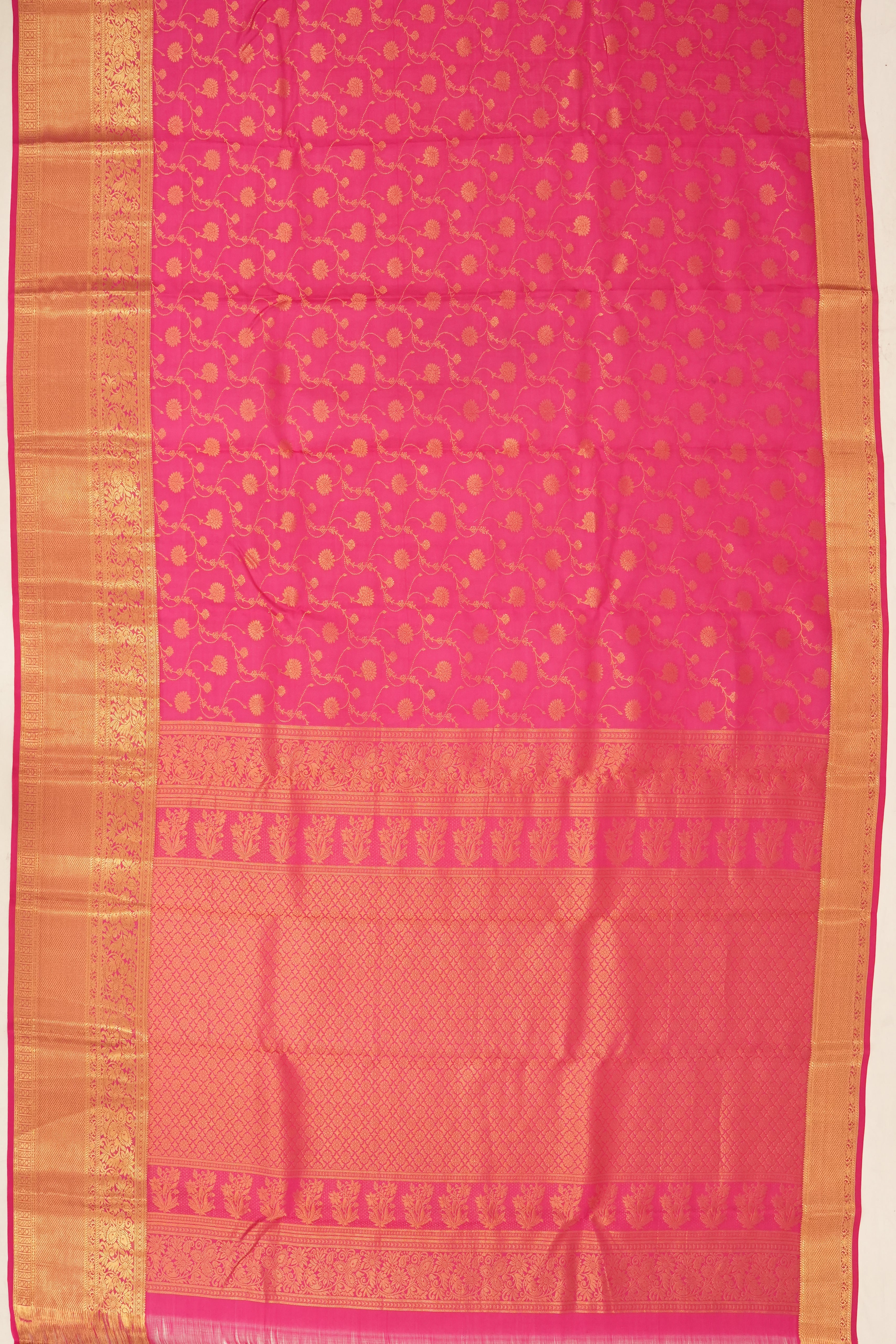Coimbatore Soft Silk Brocade Pink Saree