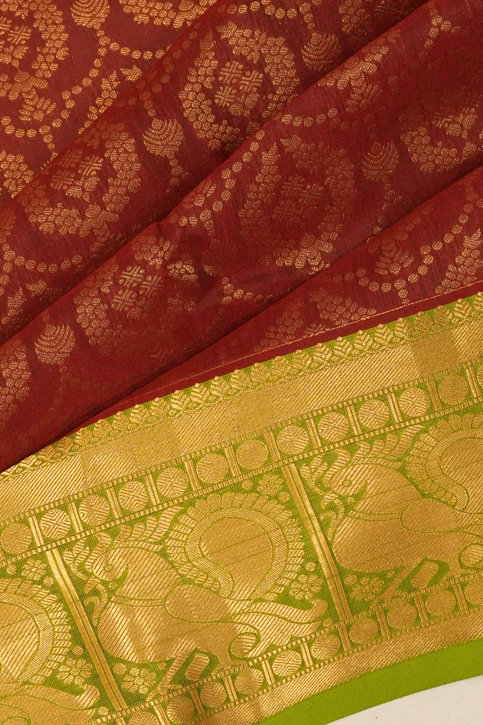 Coimbatore Soft Silk Brocade Red Saree