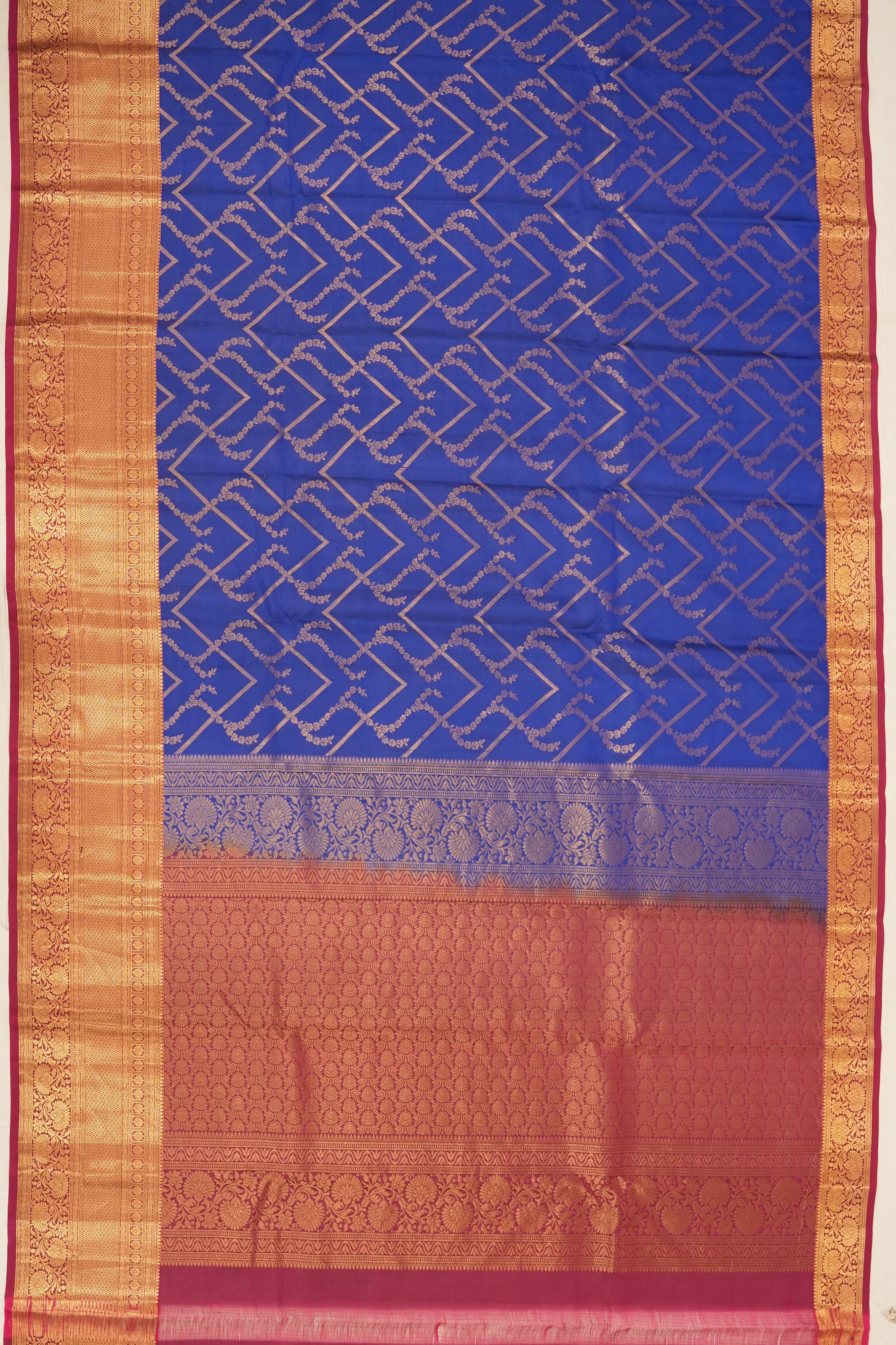 Coimbatore Soft Silk Brocade Royal Blue Saree