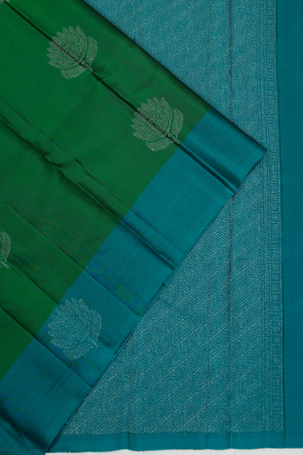 Soft Silk Butta Green Saree