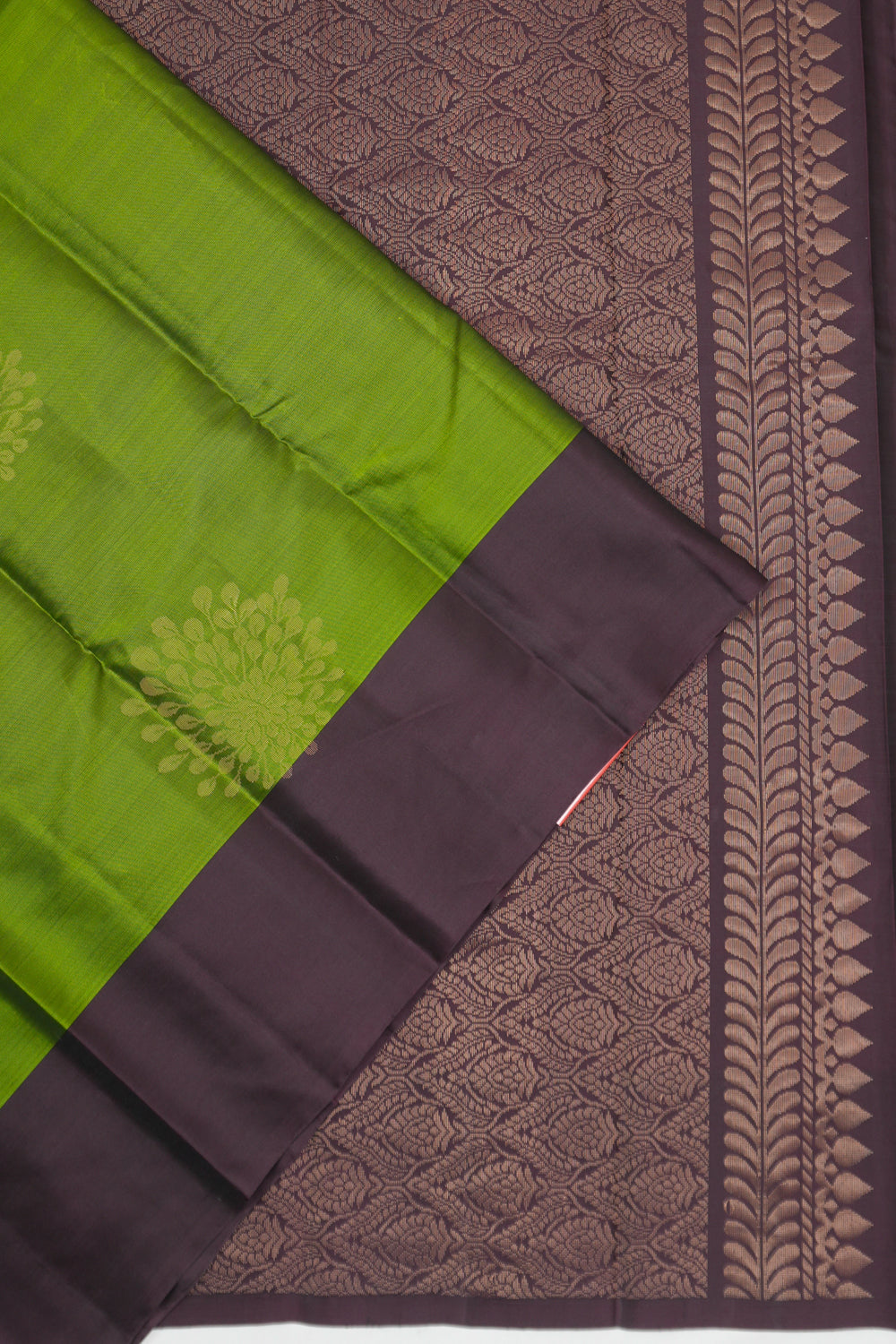 Soft Silk Butta Green Saree