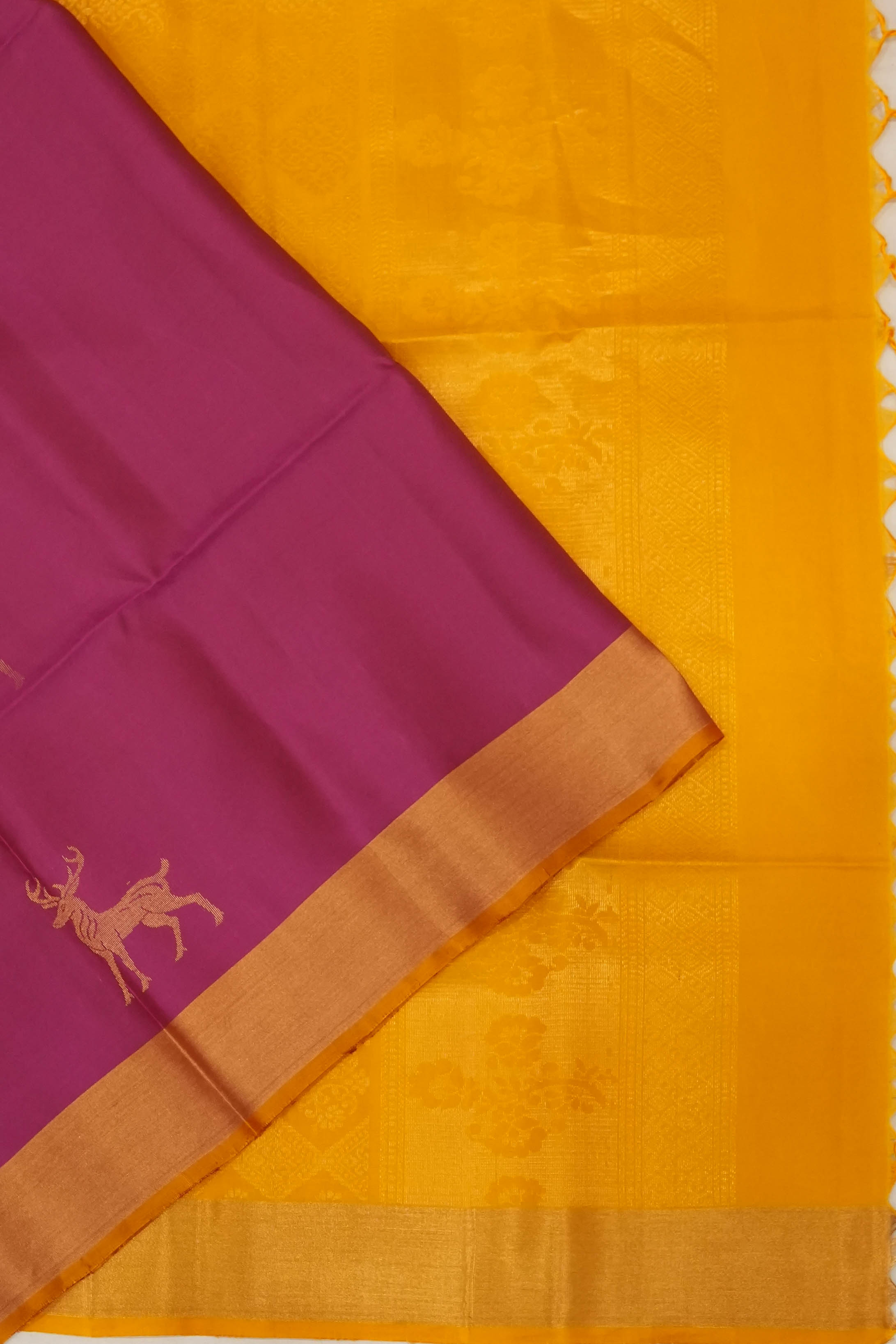 Soft Silk Butta Purple Saree
