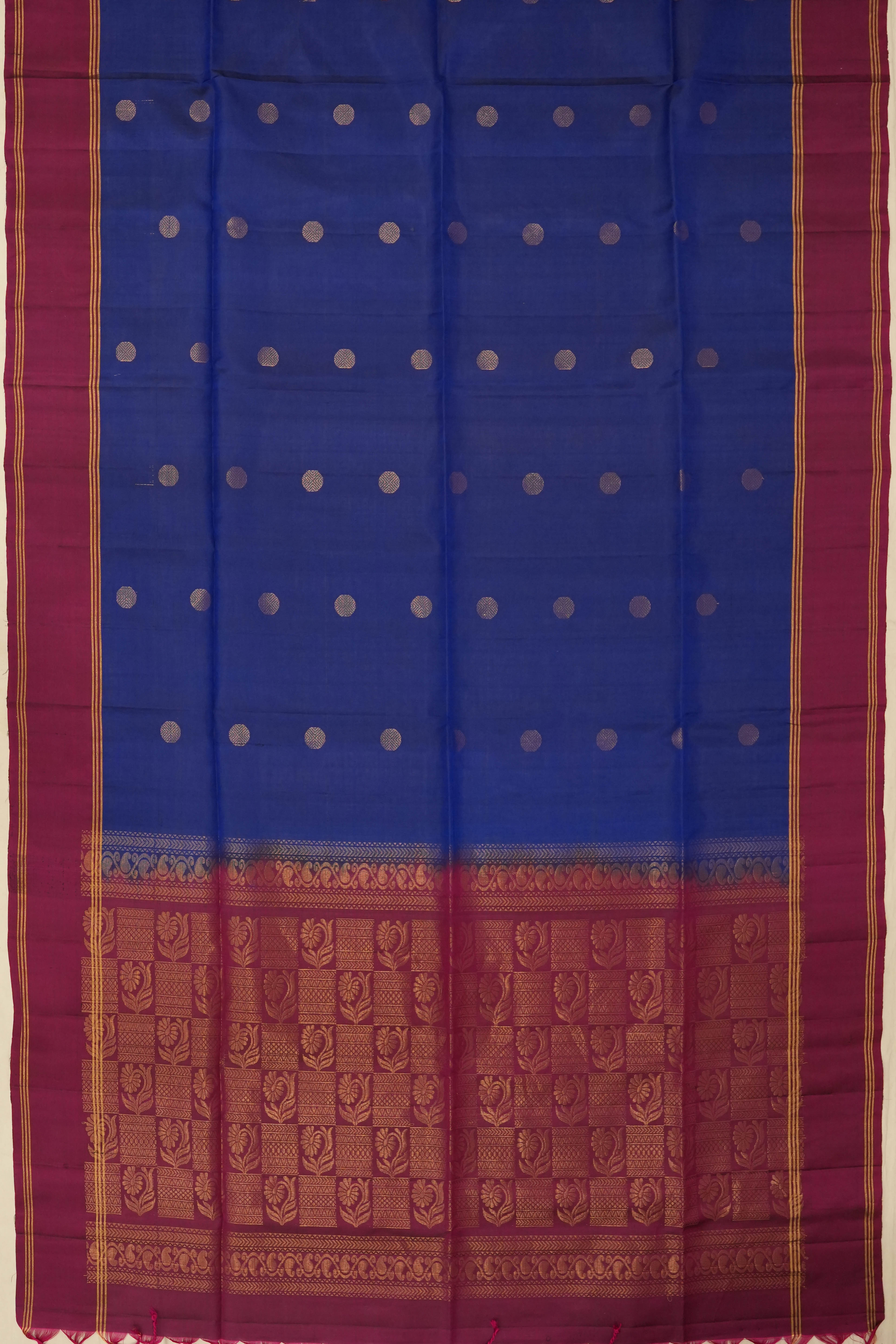 Soft Silk Butta Blue Saree