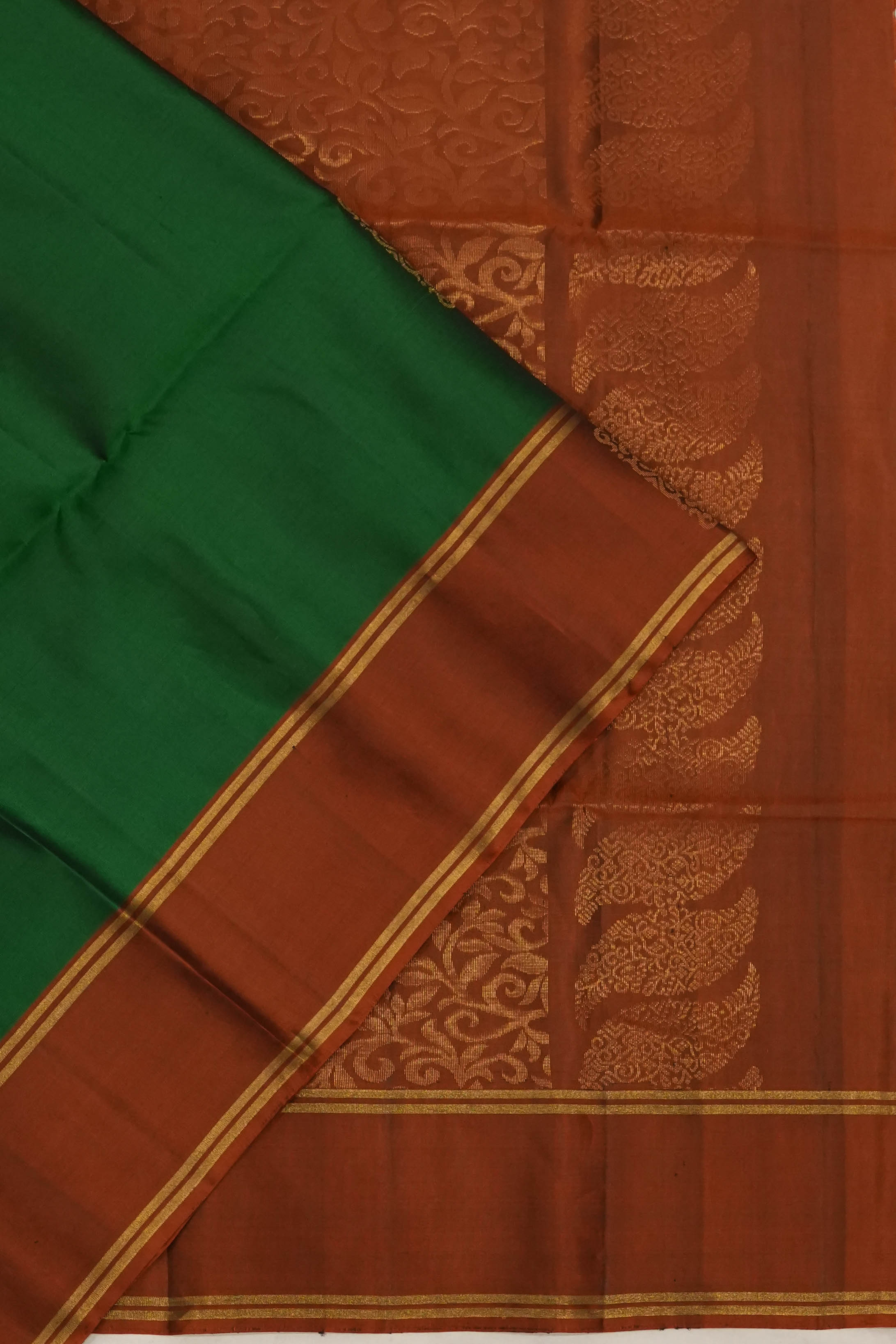 Soft Silk Butta Green Saree