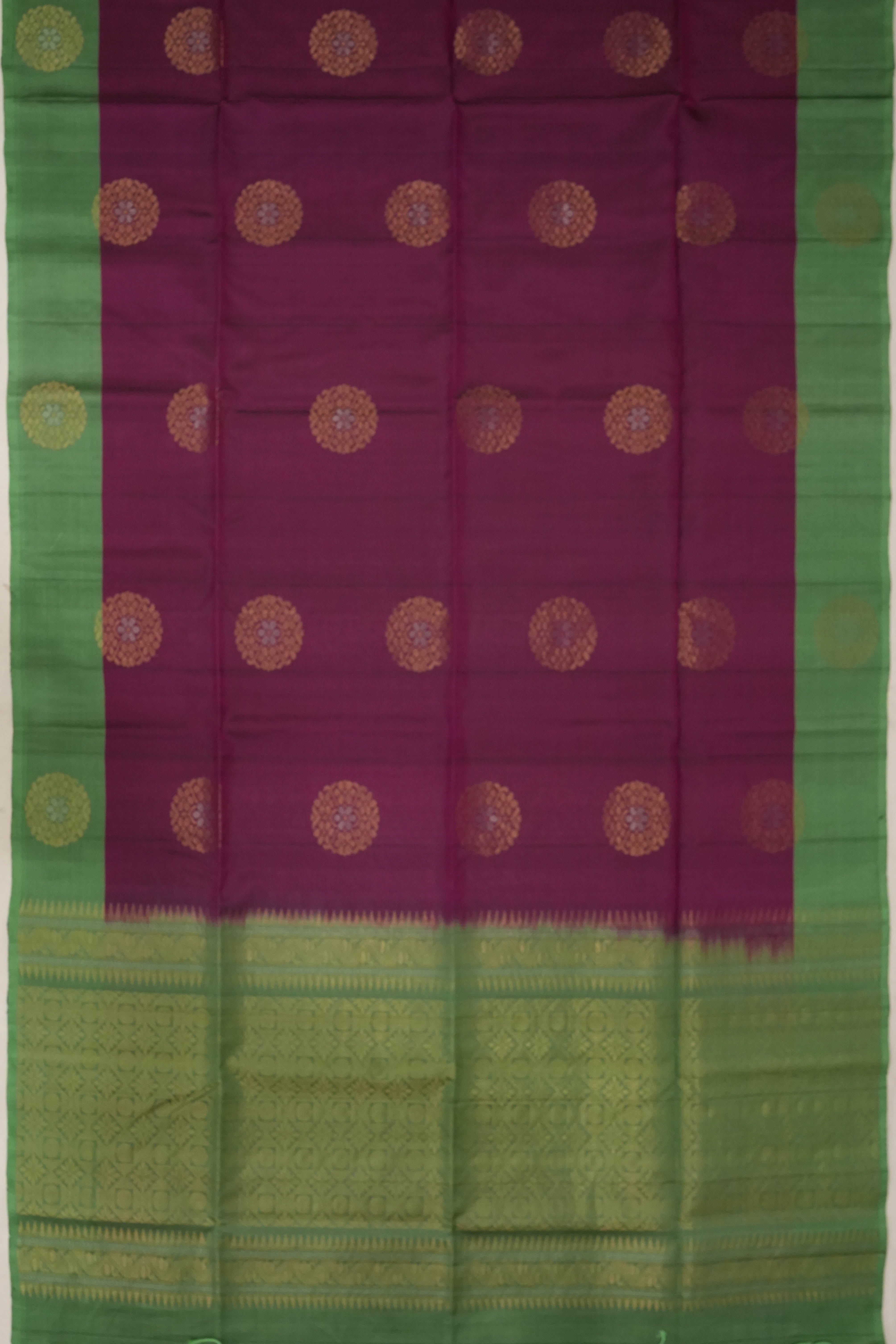 Soft Silk Butta Purple Saree