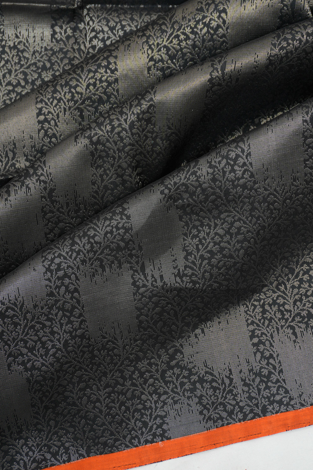 Soft Silk Brocade Black Saree