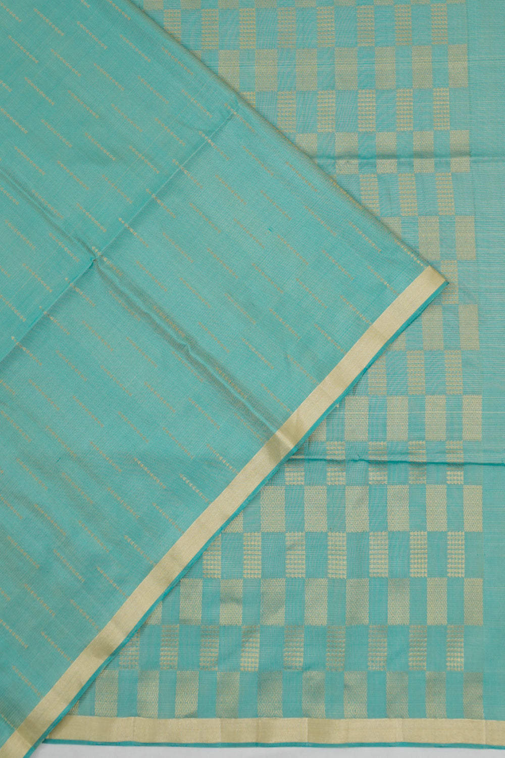 Soft Silk Butta Sea Green Saree
