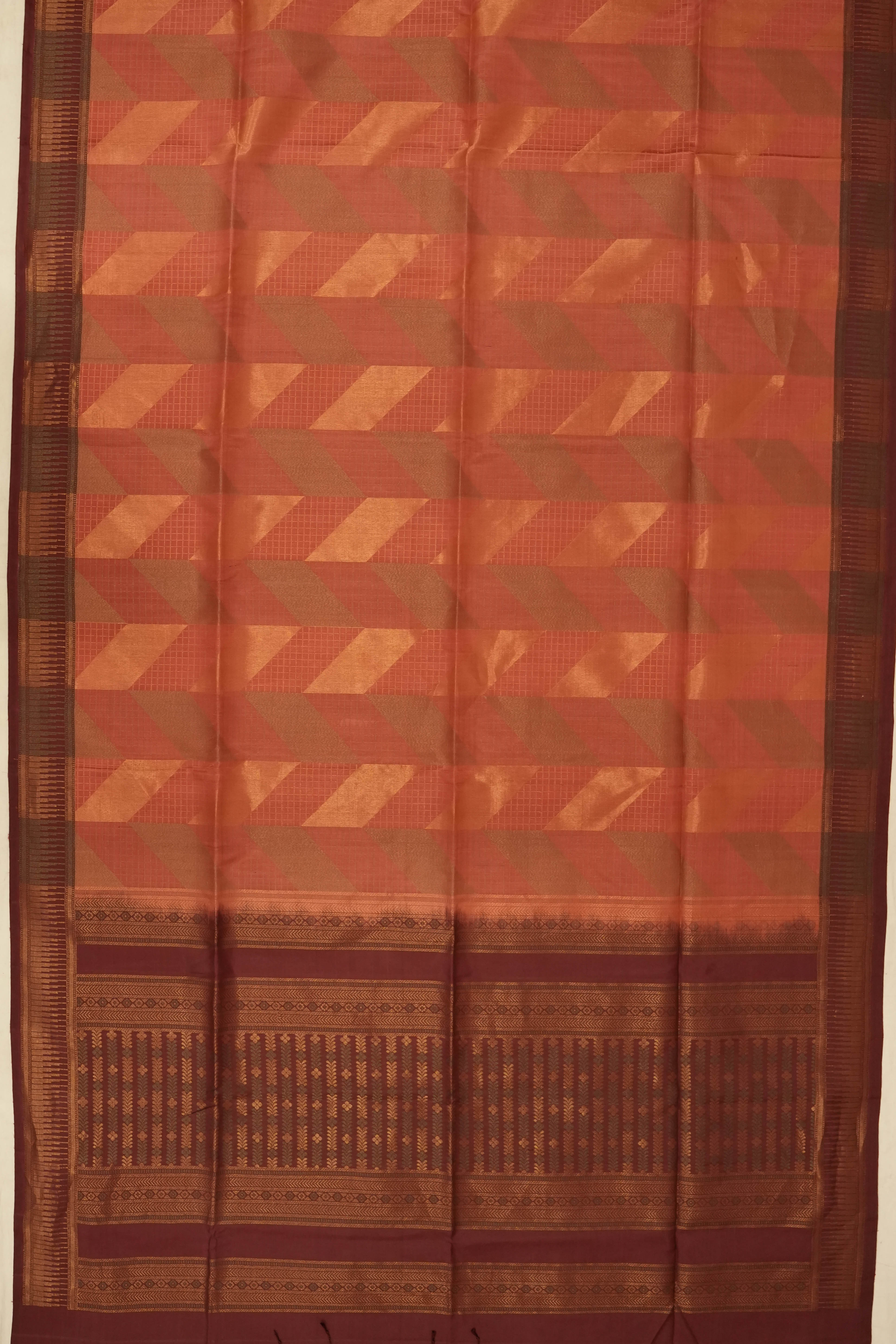 Soft Silk Brocade Pink Saree