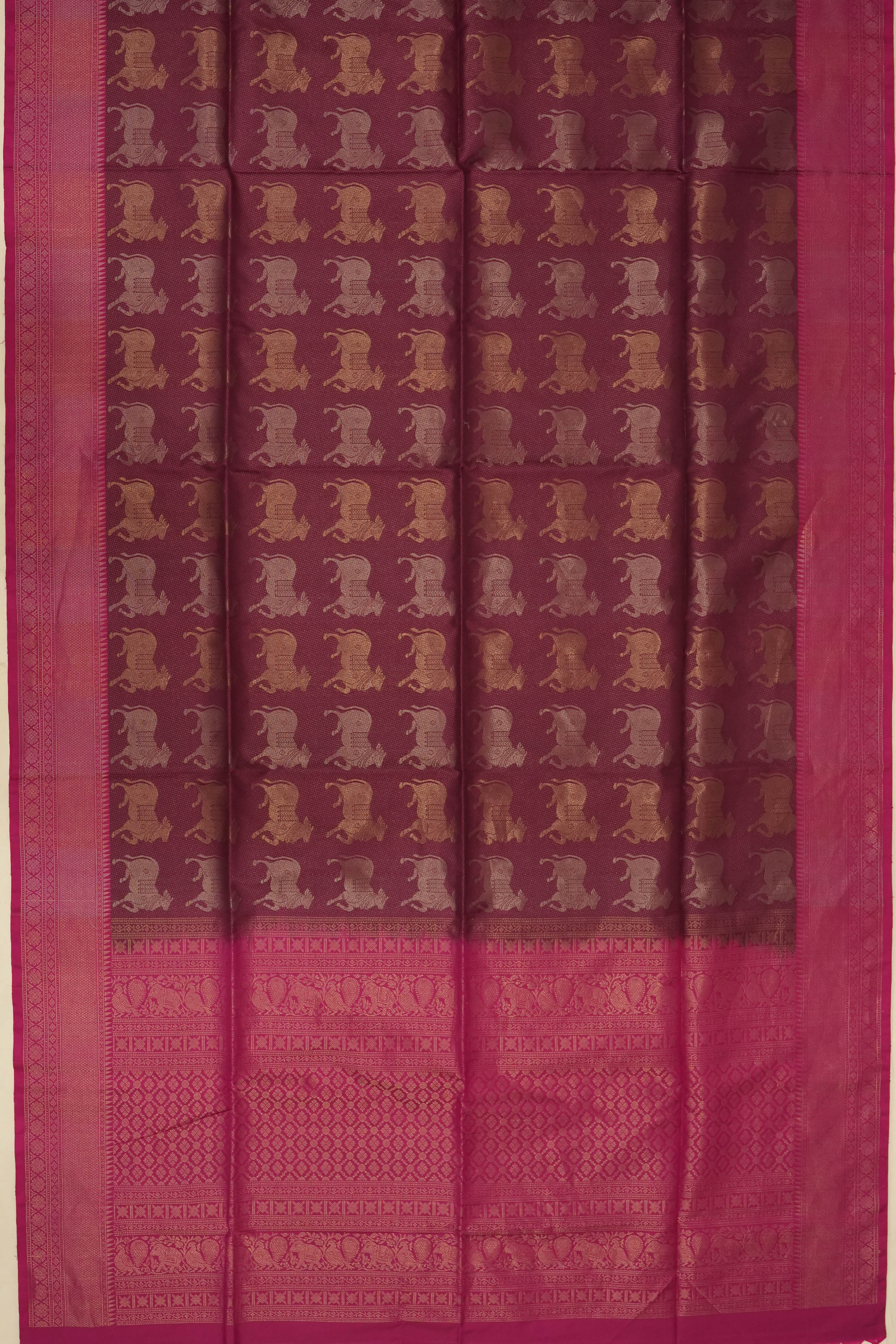 Soft Silk Butta Purple Saree