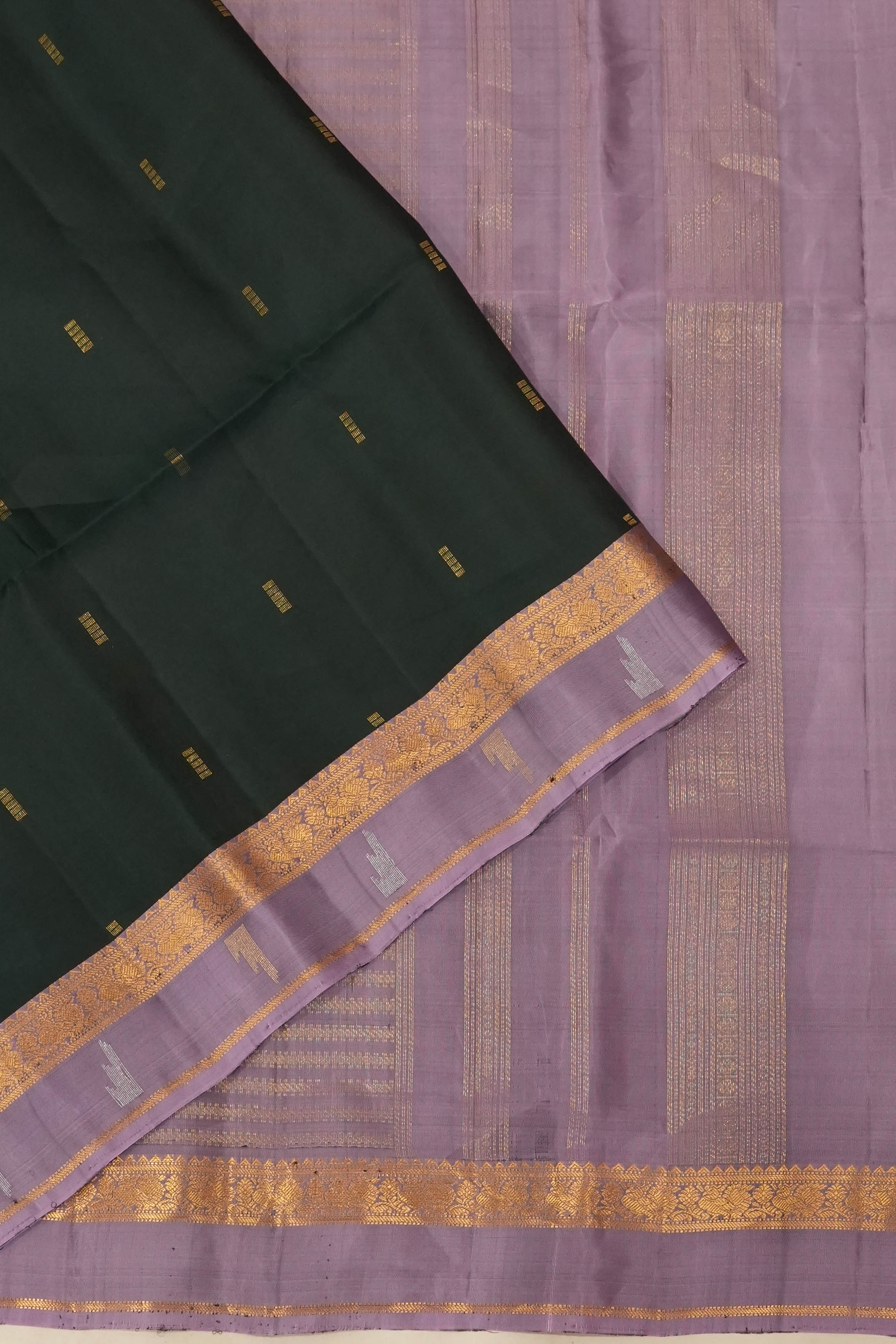 Soft Silk Butta Green Saree