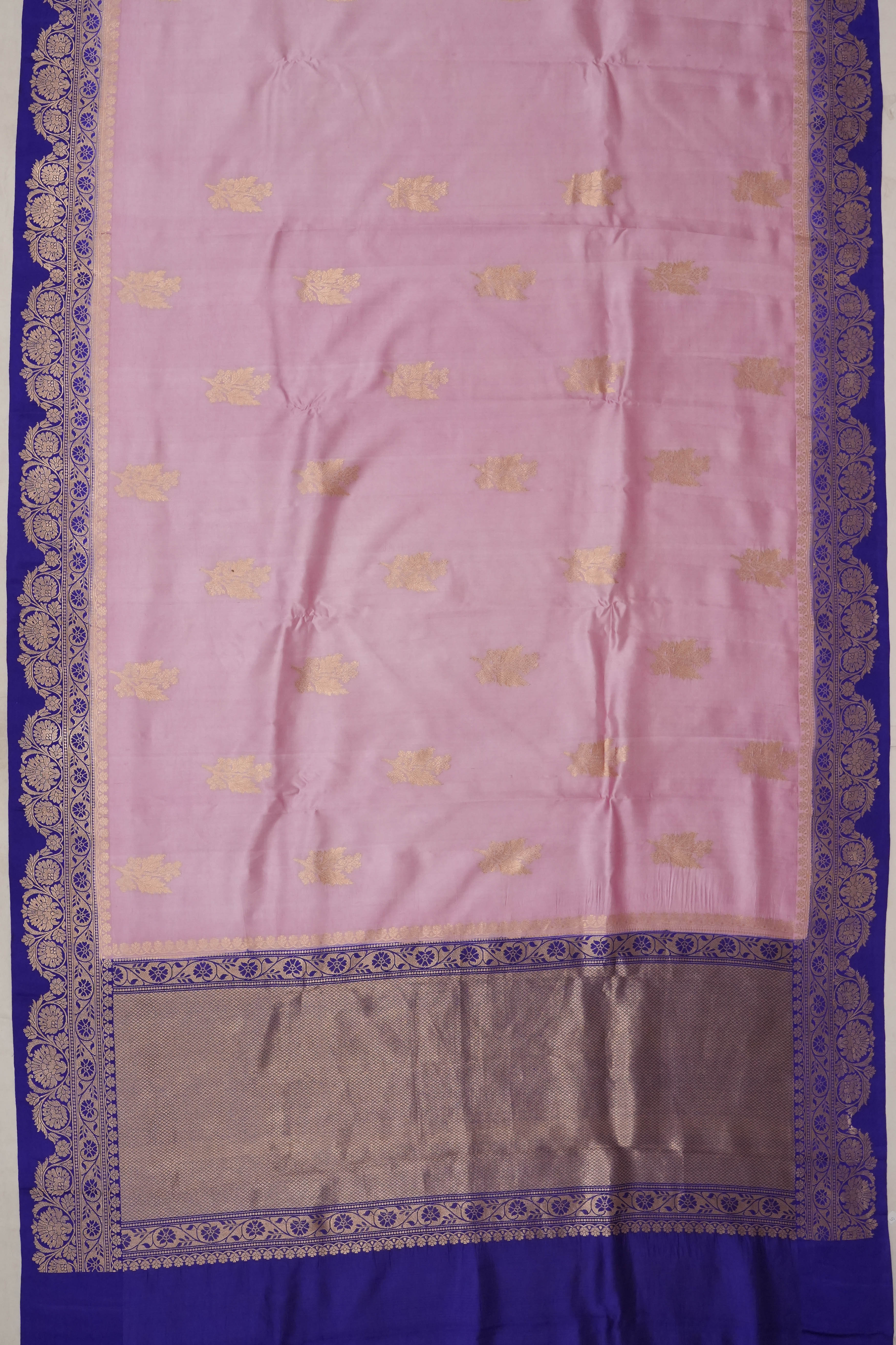 Vaanya Banaras Silk Butta Baby Pink Saree
