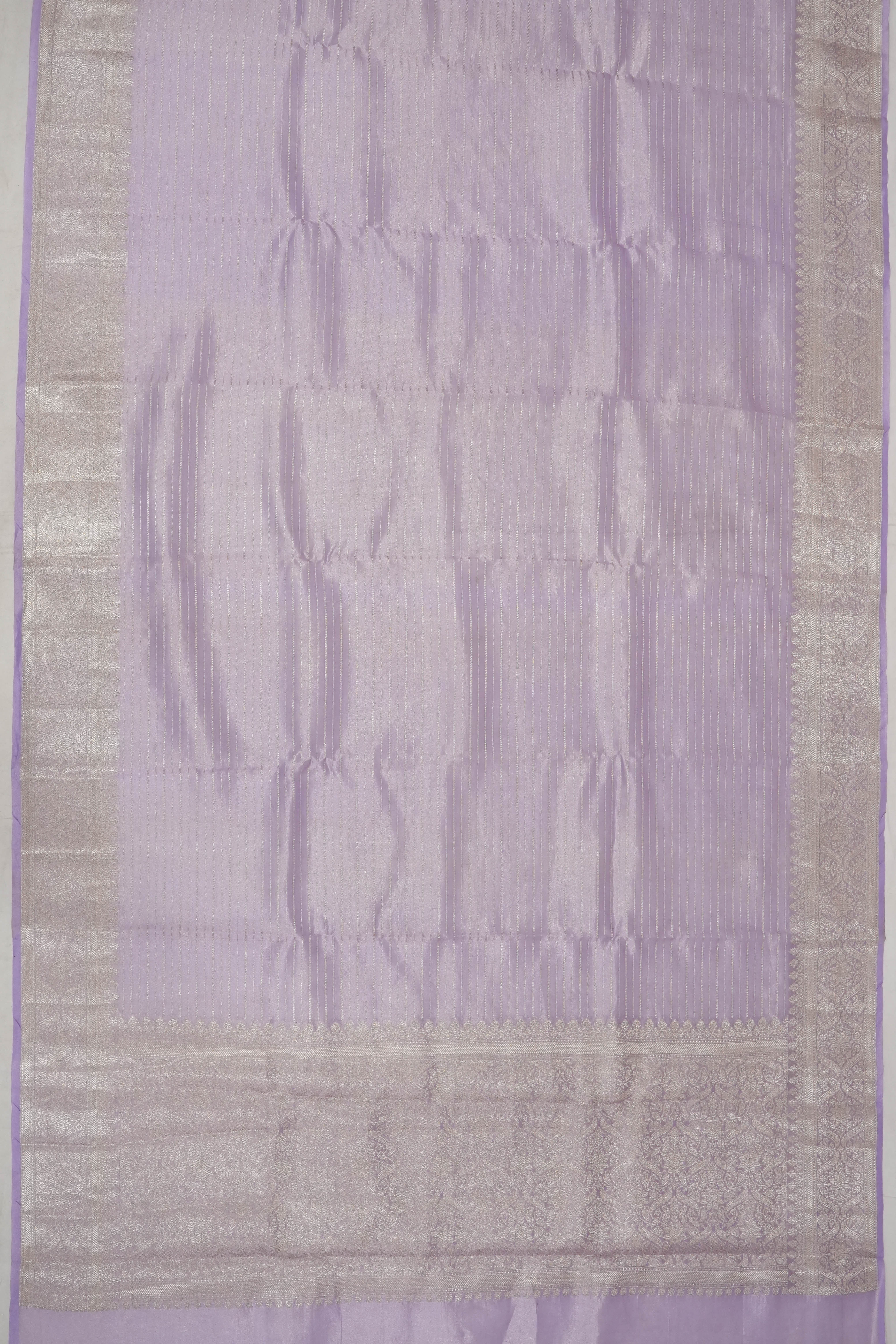 Organza Tissue Brocade Lavender Saree