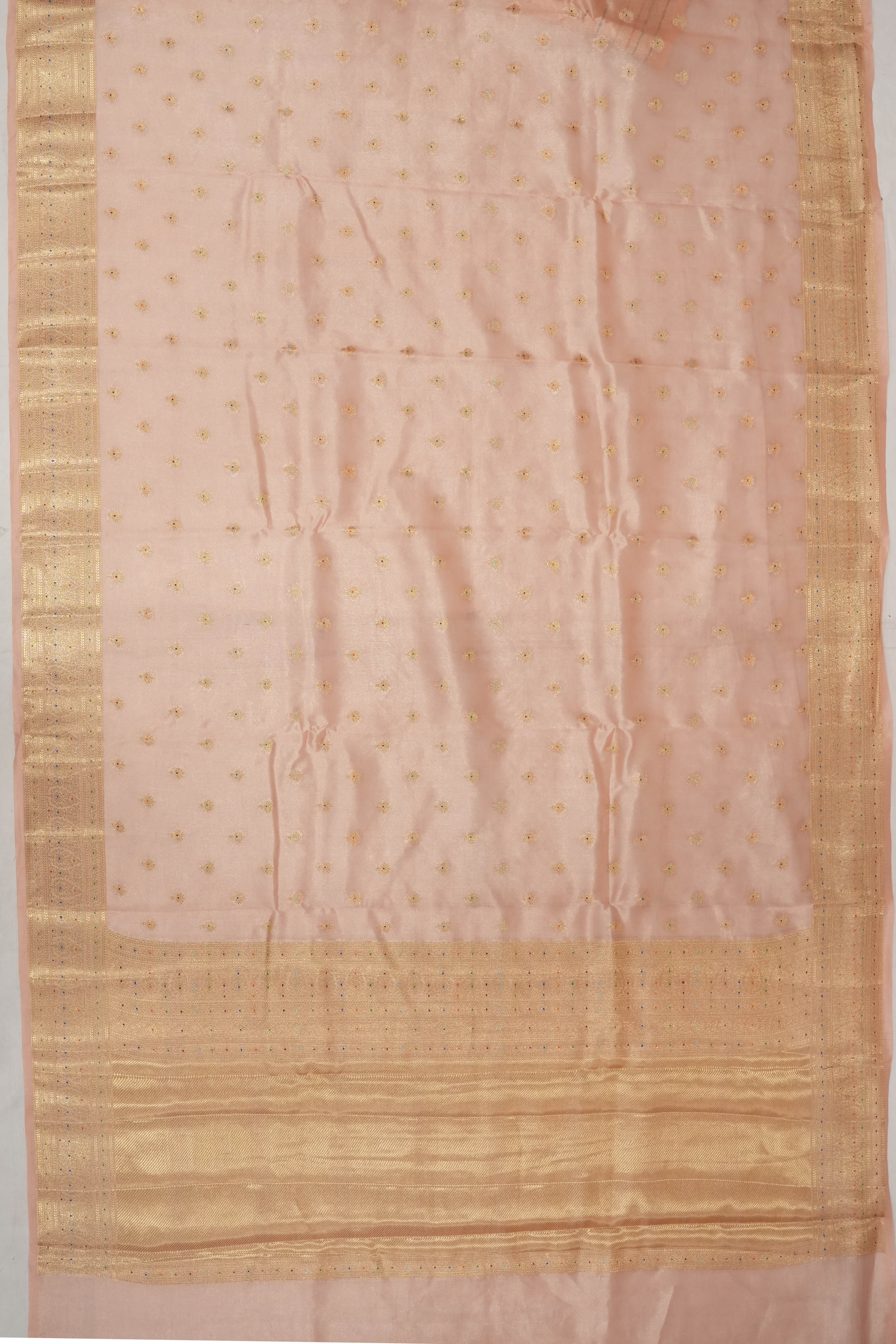 Vaanya Banaras Silk Brocade Pink Saree