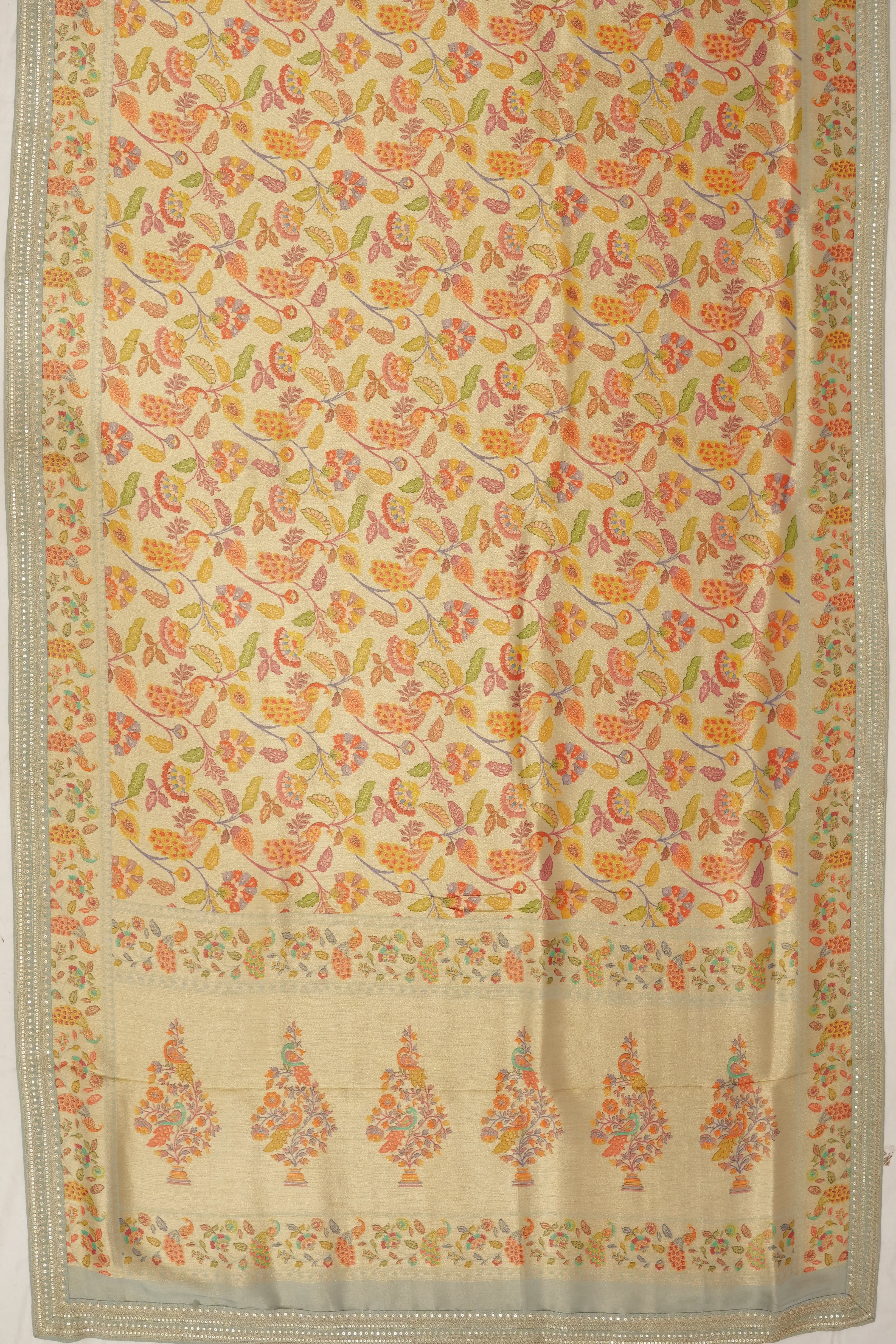 Soft Silk Tissue Brocade Gold Saree